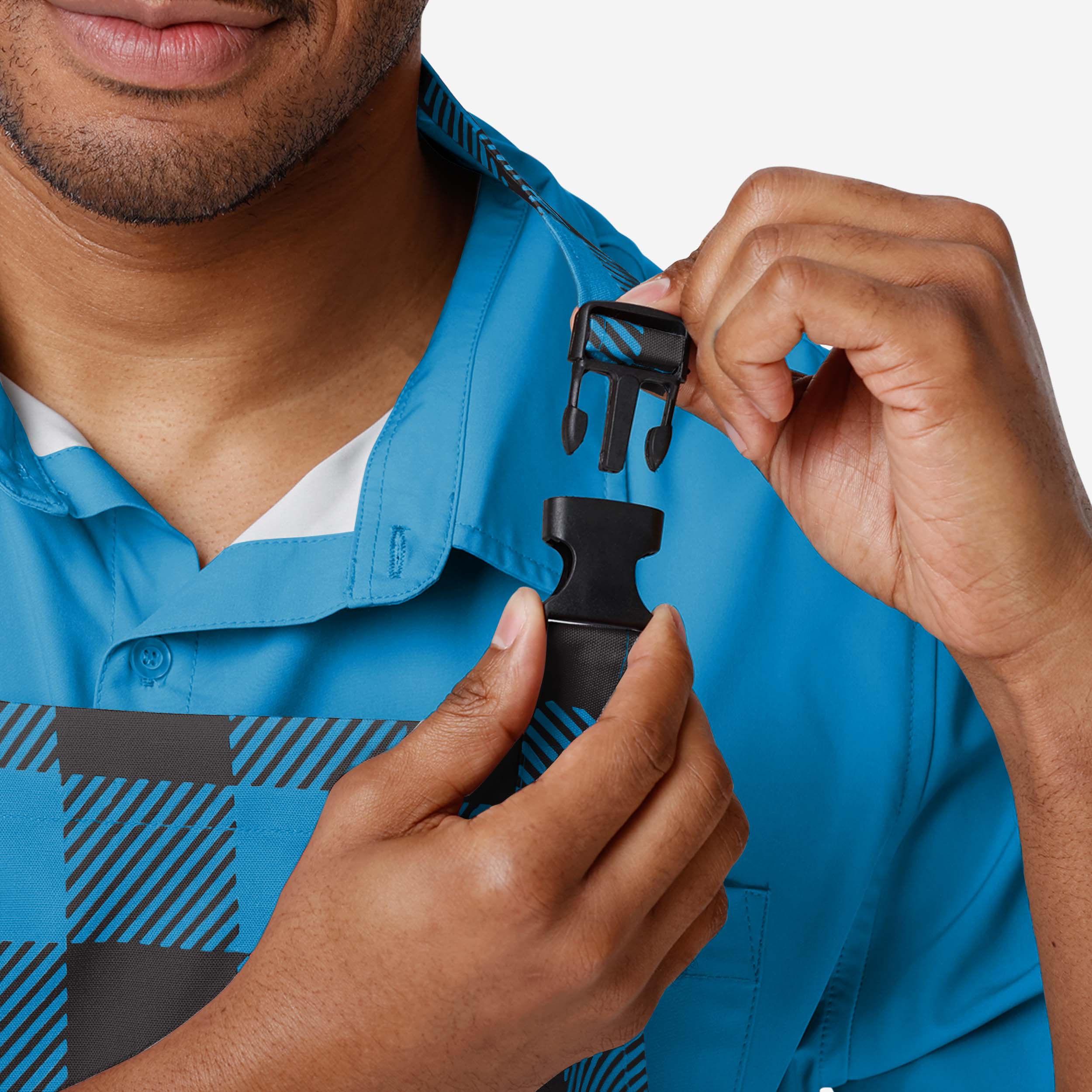 Carolina Panthers Plaid Apron - Image 3