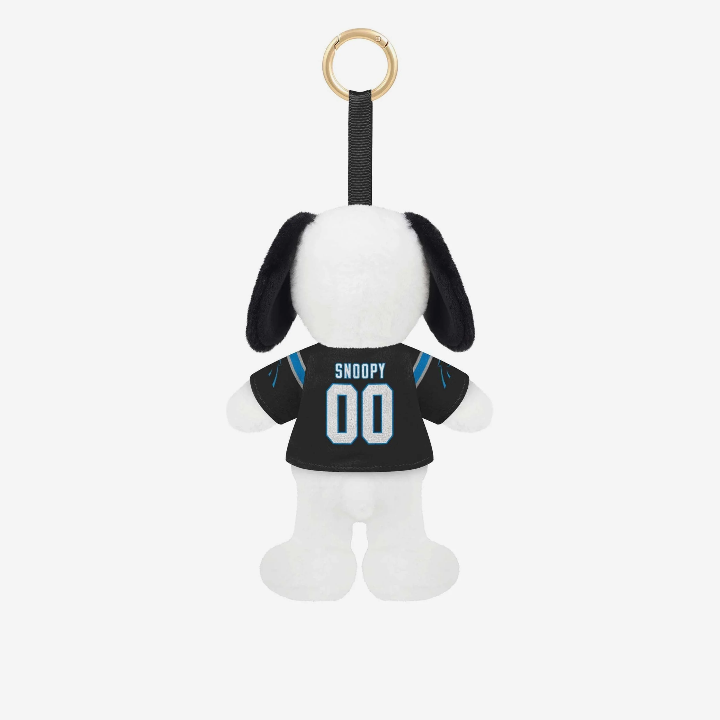 Carolina Panthers Plush Snoopy Peanuts Bag Charm Keychain - Image 2
