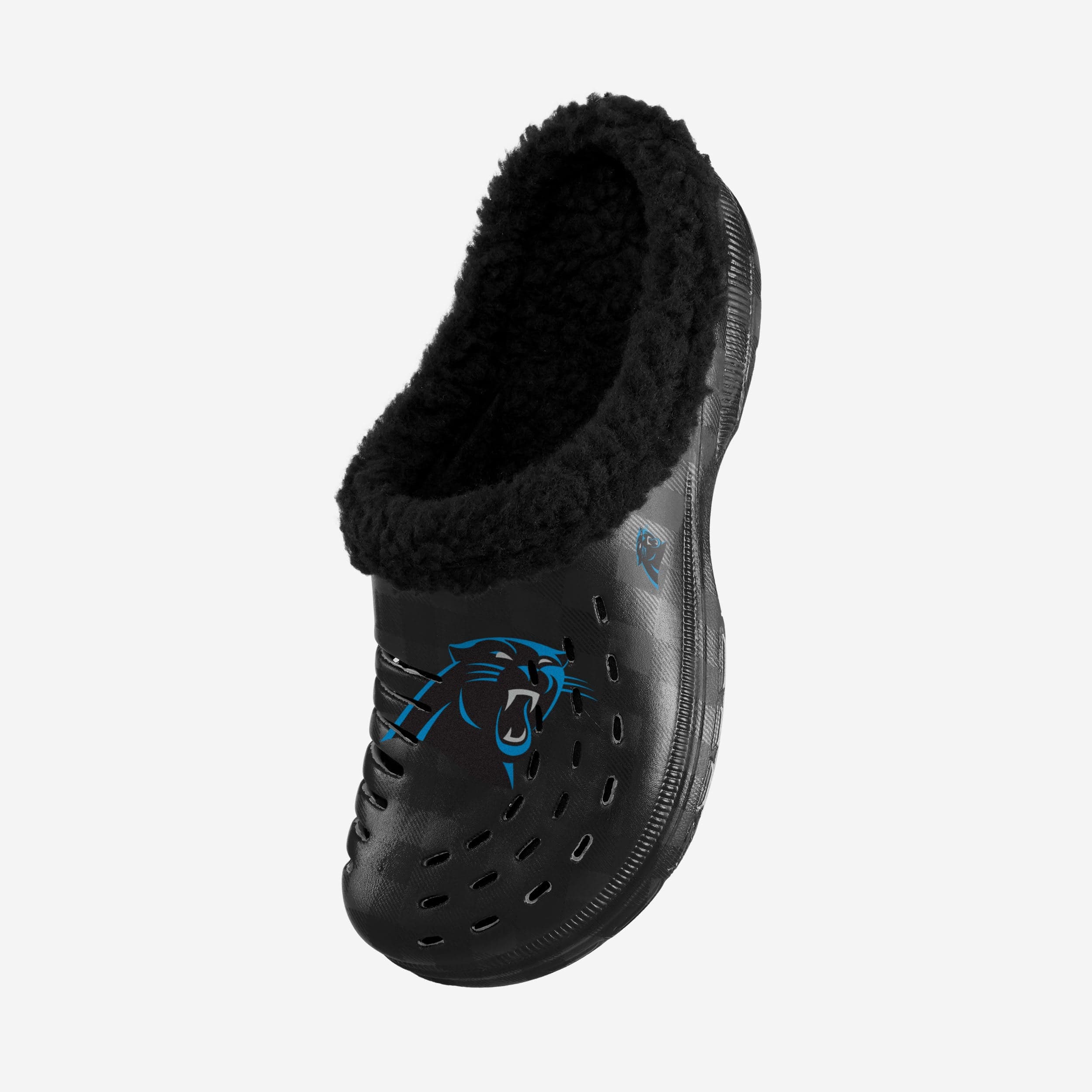 Carolina Panthers Sherpa Lined Buffalo Check Clog - Image 2