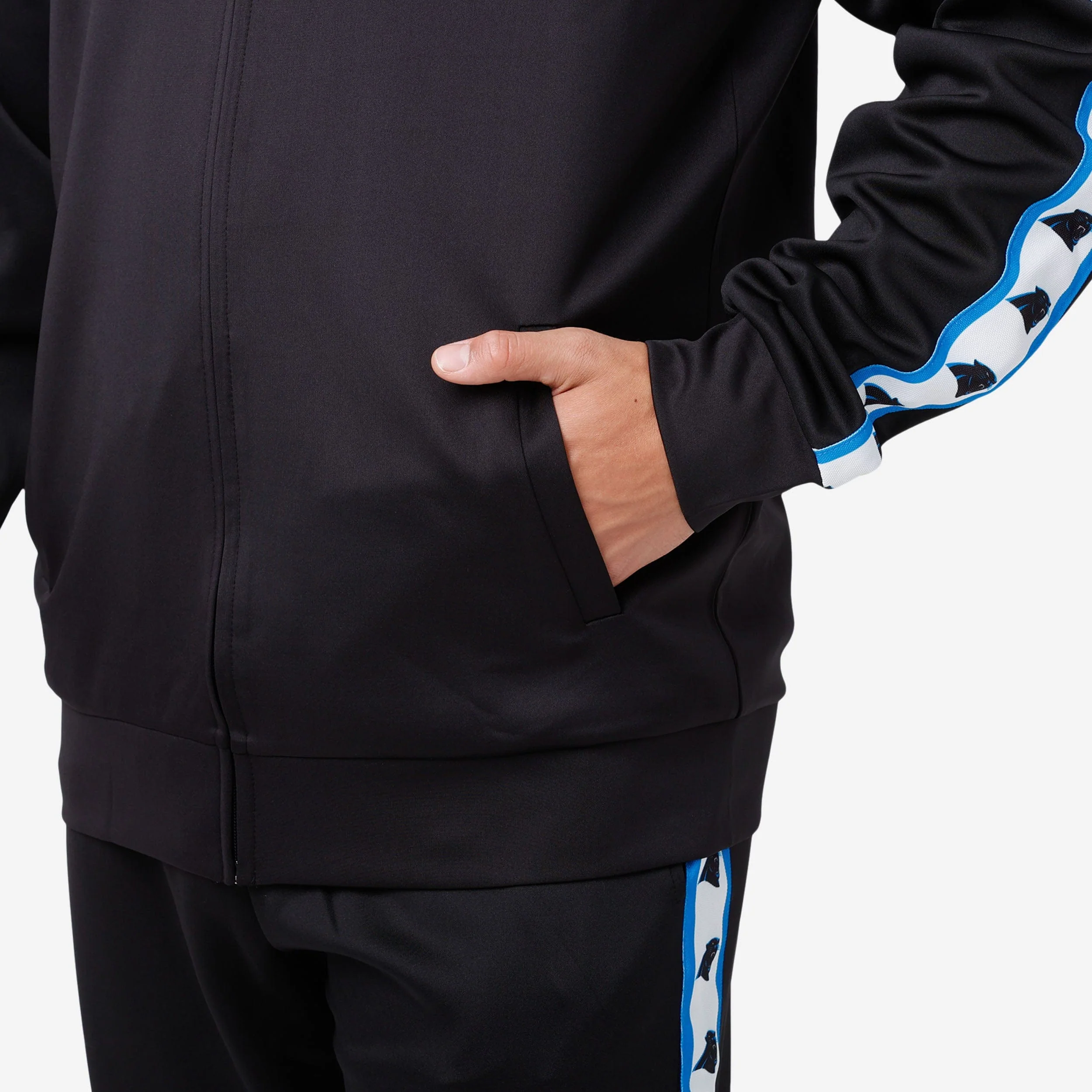 Carolina Panthers Stripe Logo Track Jacket - Image 4
