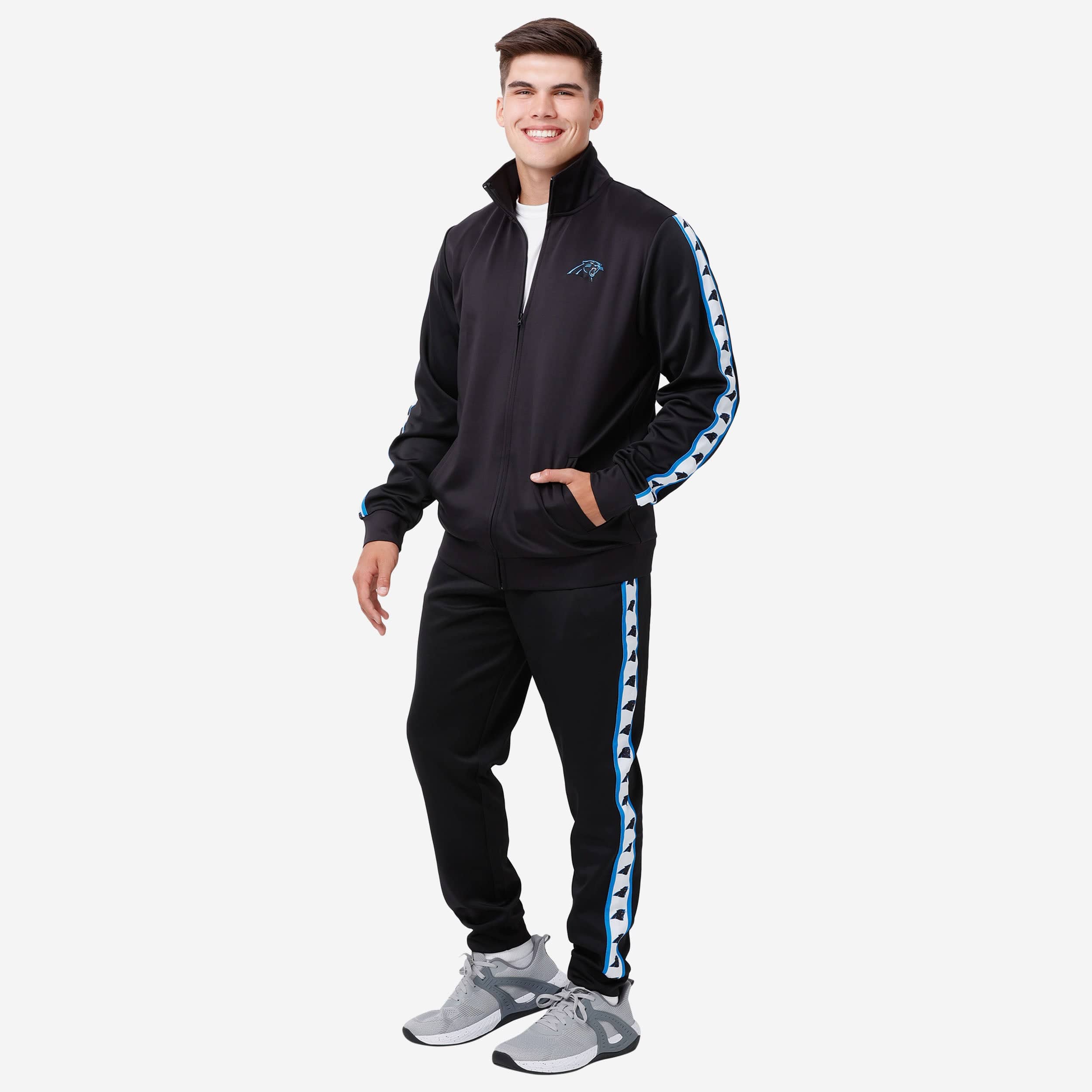 Carolina Panthers Stripe Logo Track Pants - Image 5