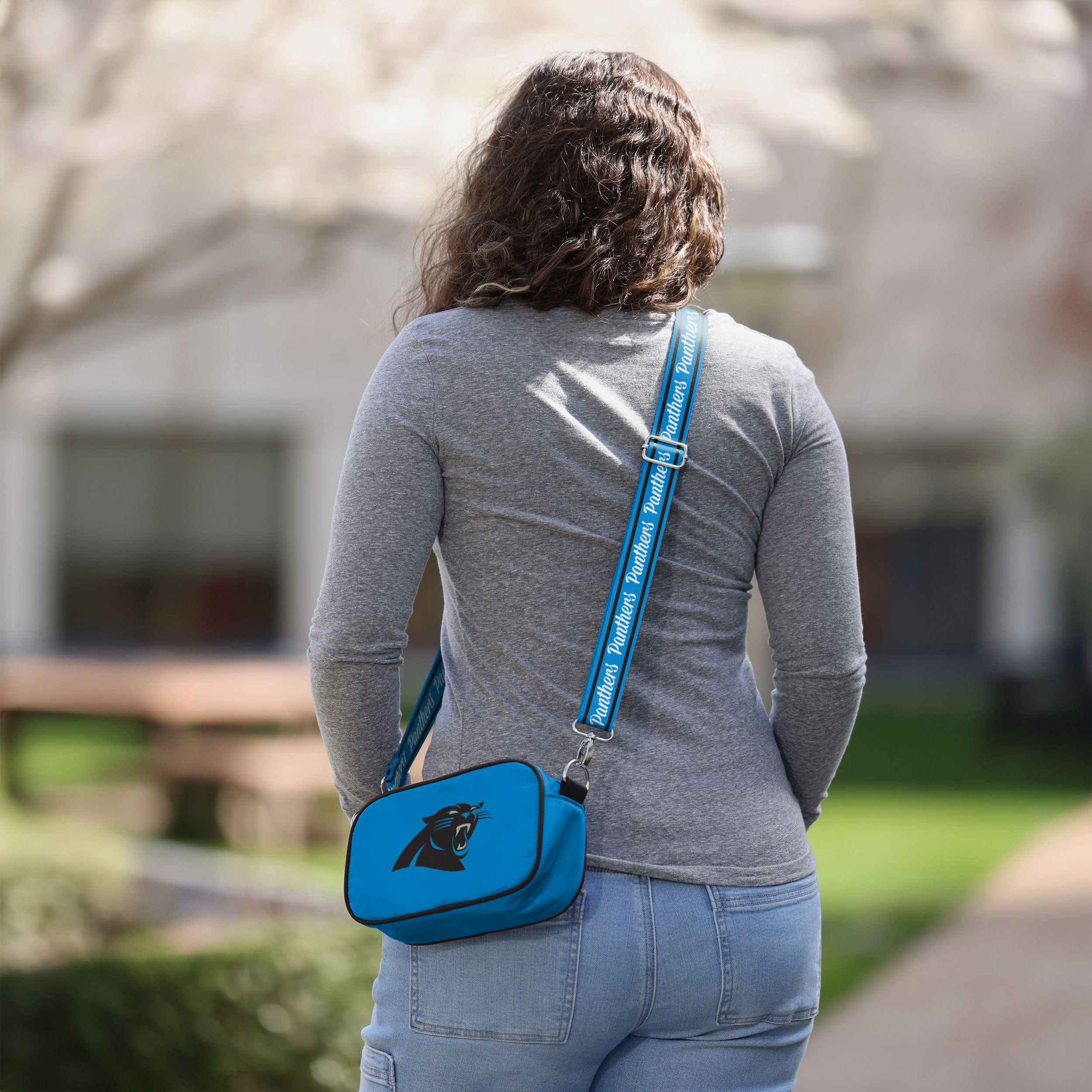Carolina Panthers Team Logo Crossbody Bag - Image 3