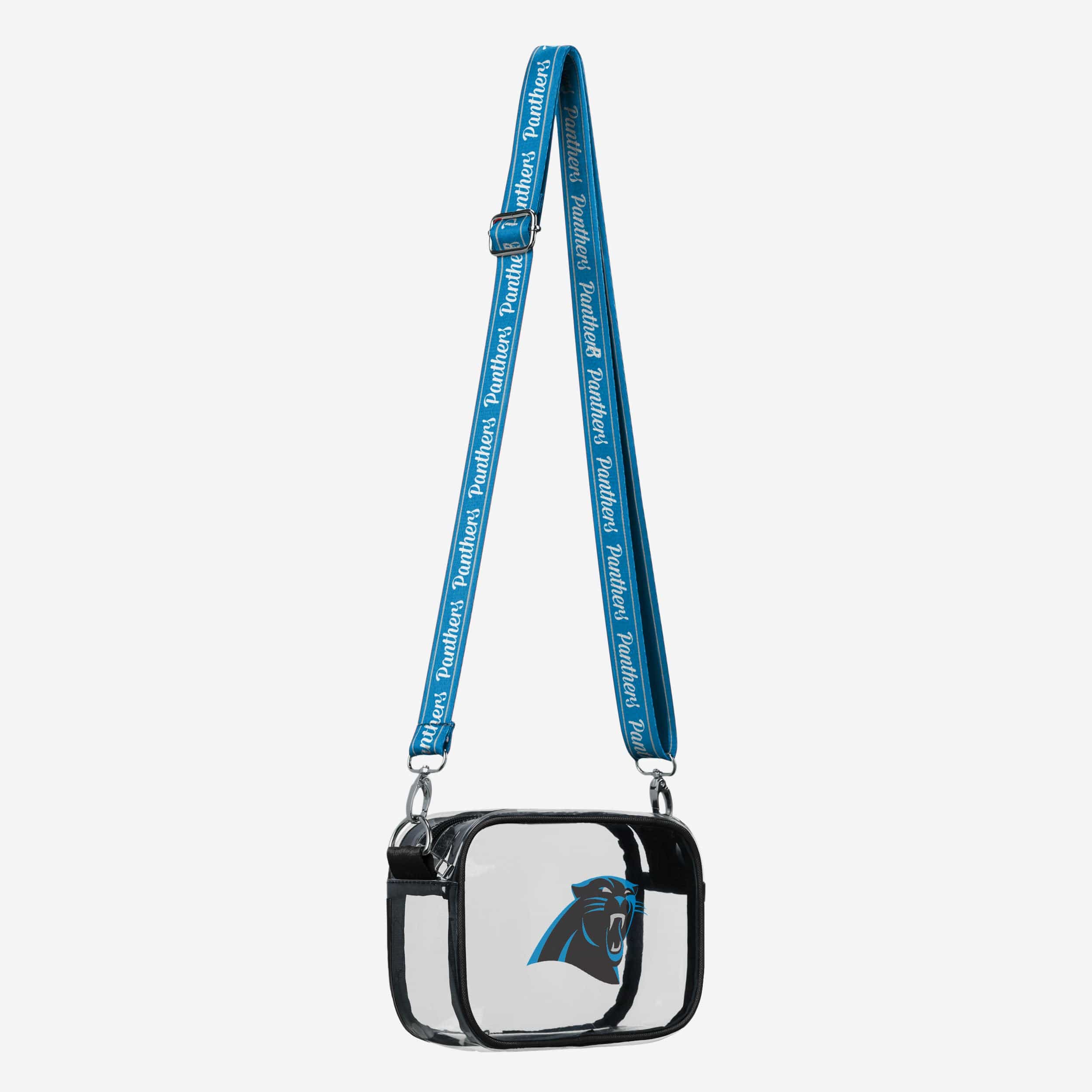 Carolina Panthers Team Stripe Clear Crossbody Bag - Image 2