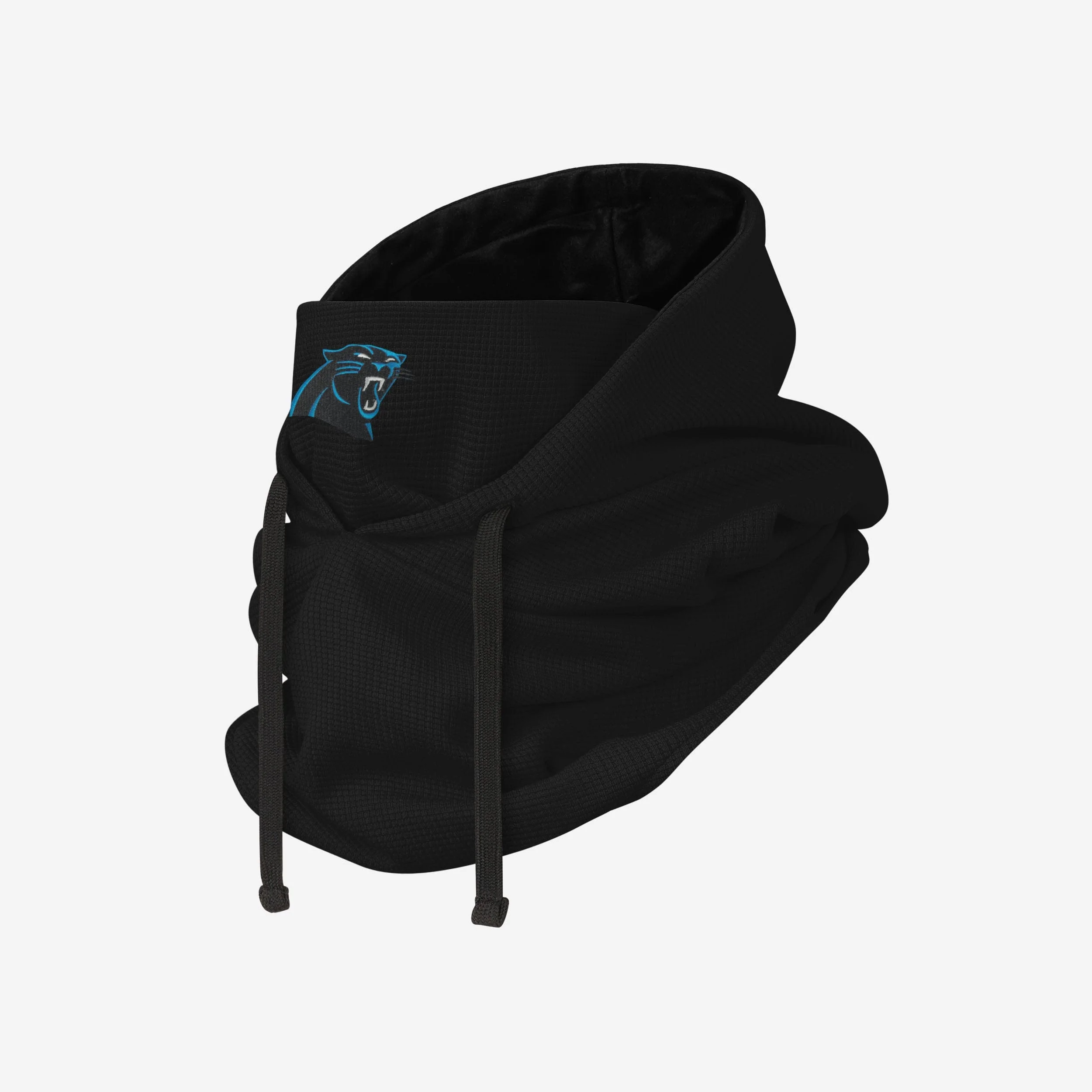 Carolina Panthers Waffle Drawstring Hooded Gaiter - Image 2