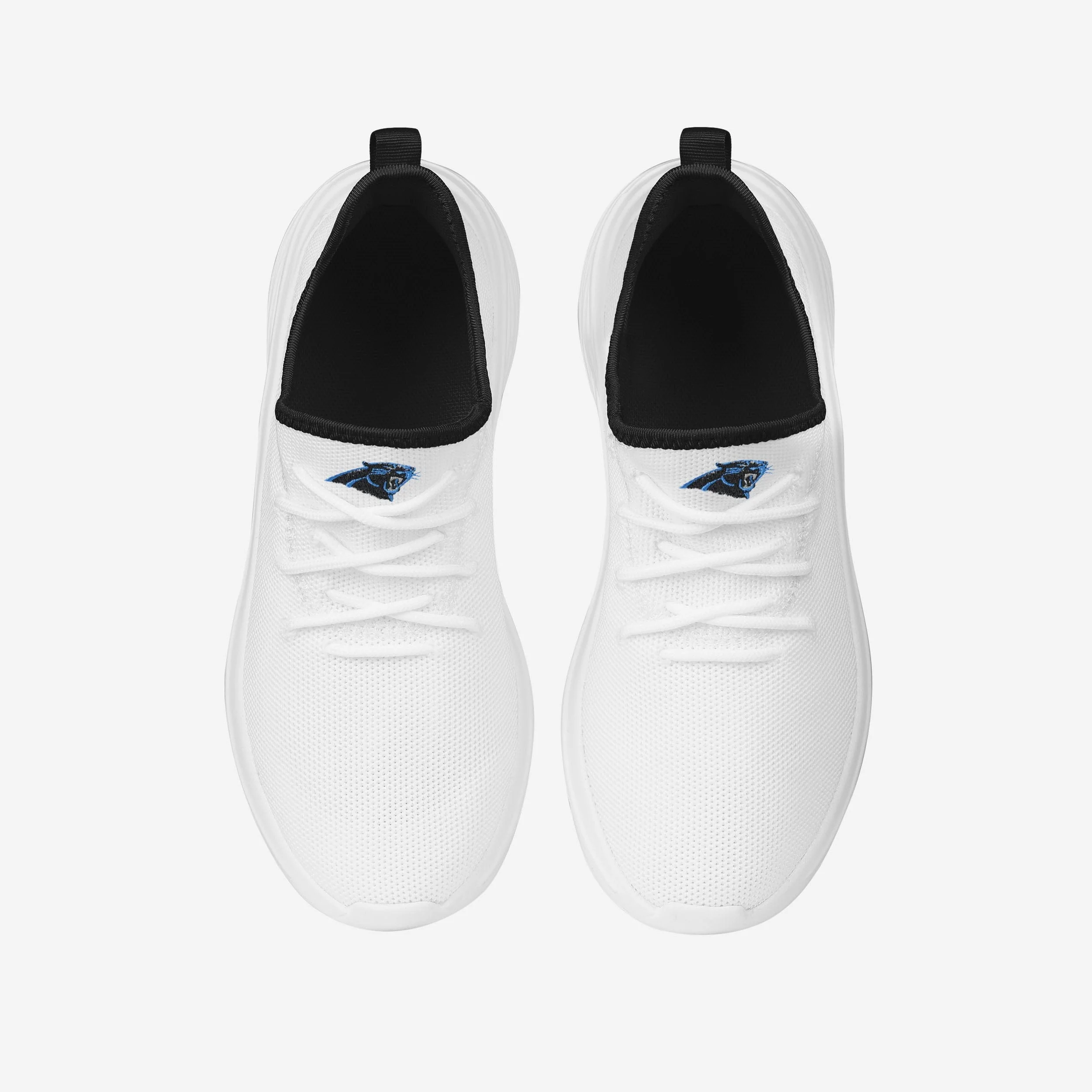 Carolina Panthers Womens Midsole White Sneakers - Image 4