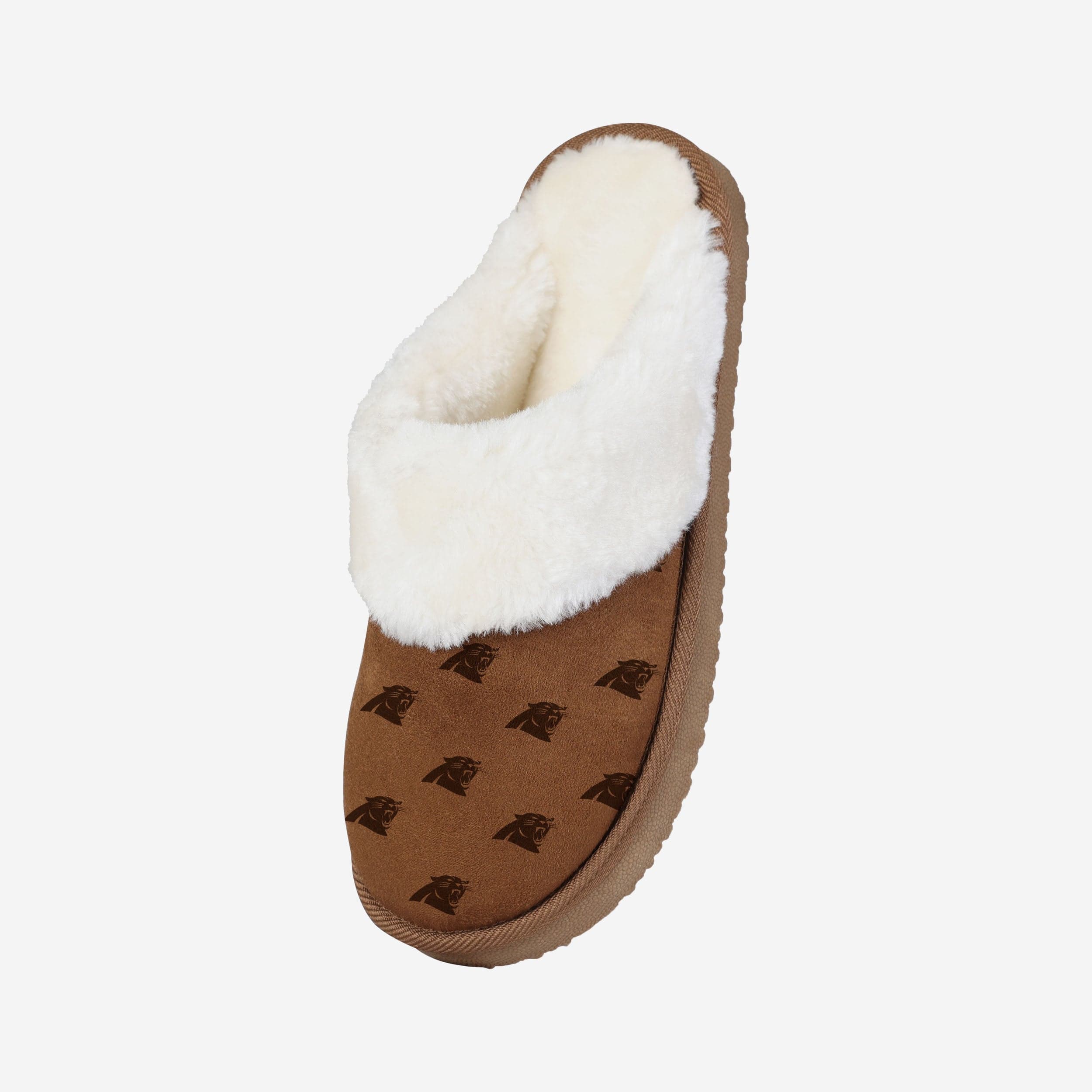 Carolina Panthers Womens Repeat Logo Moccasin Slipper - Image 2
