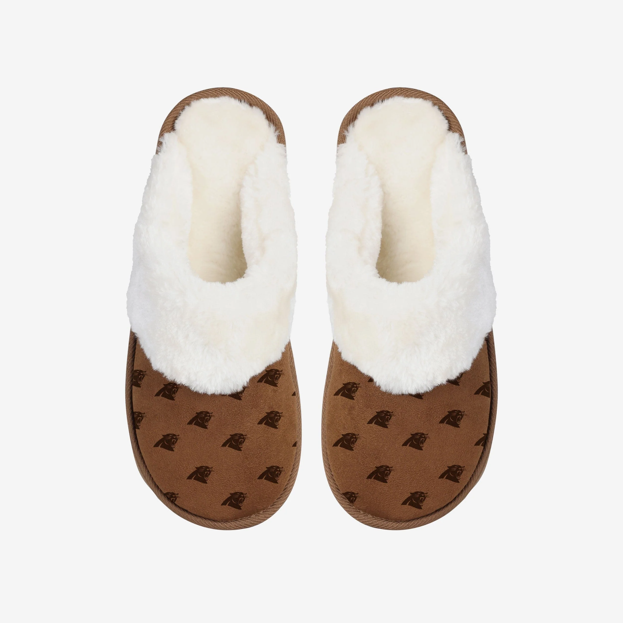 Carolina Panthers Womens Repeat Logo Moccasin Slipper - Image 3