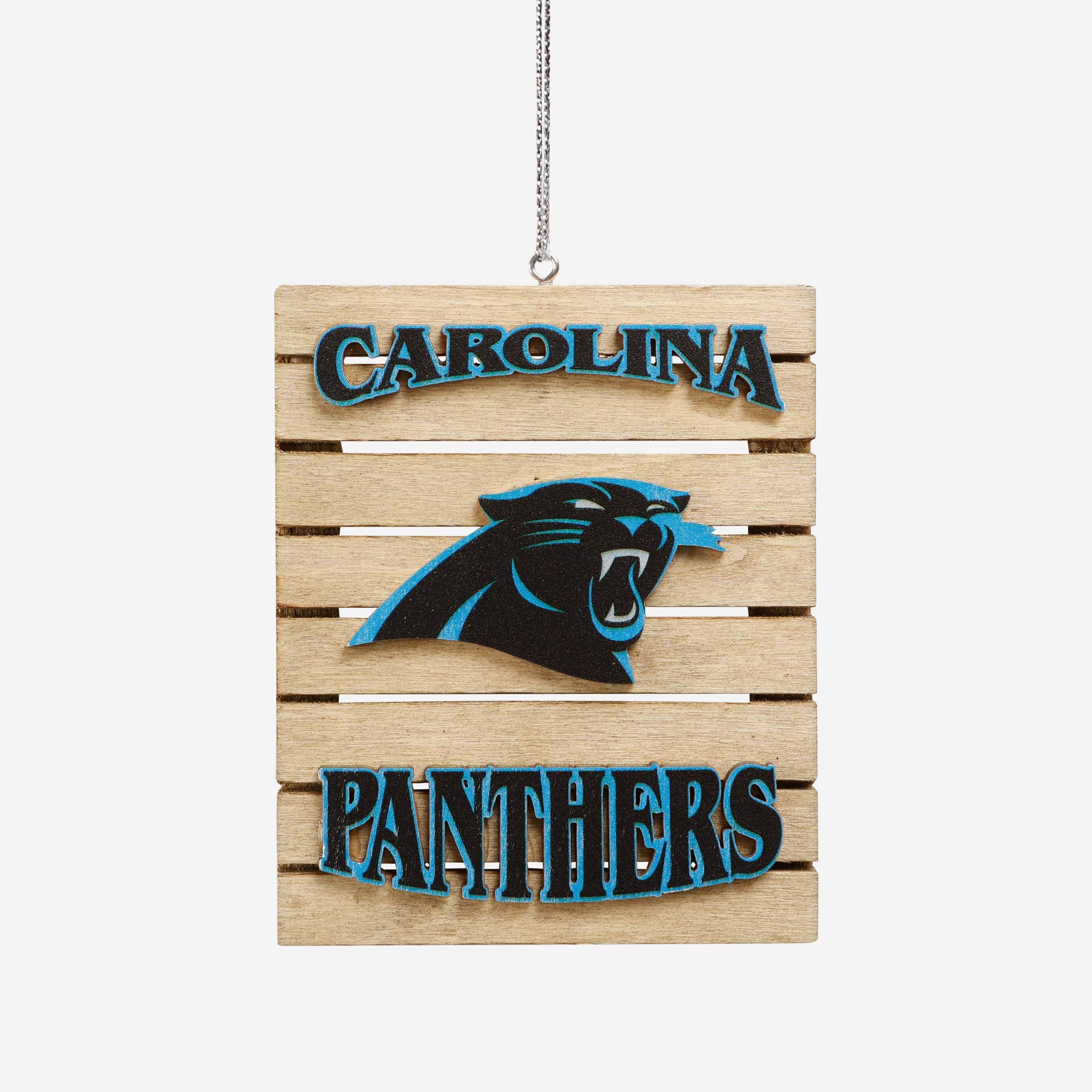 Carolina Panthers Wood Pallet Sign Ornament
