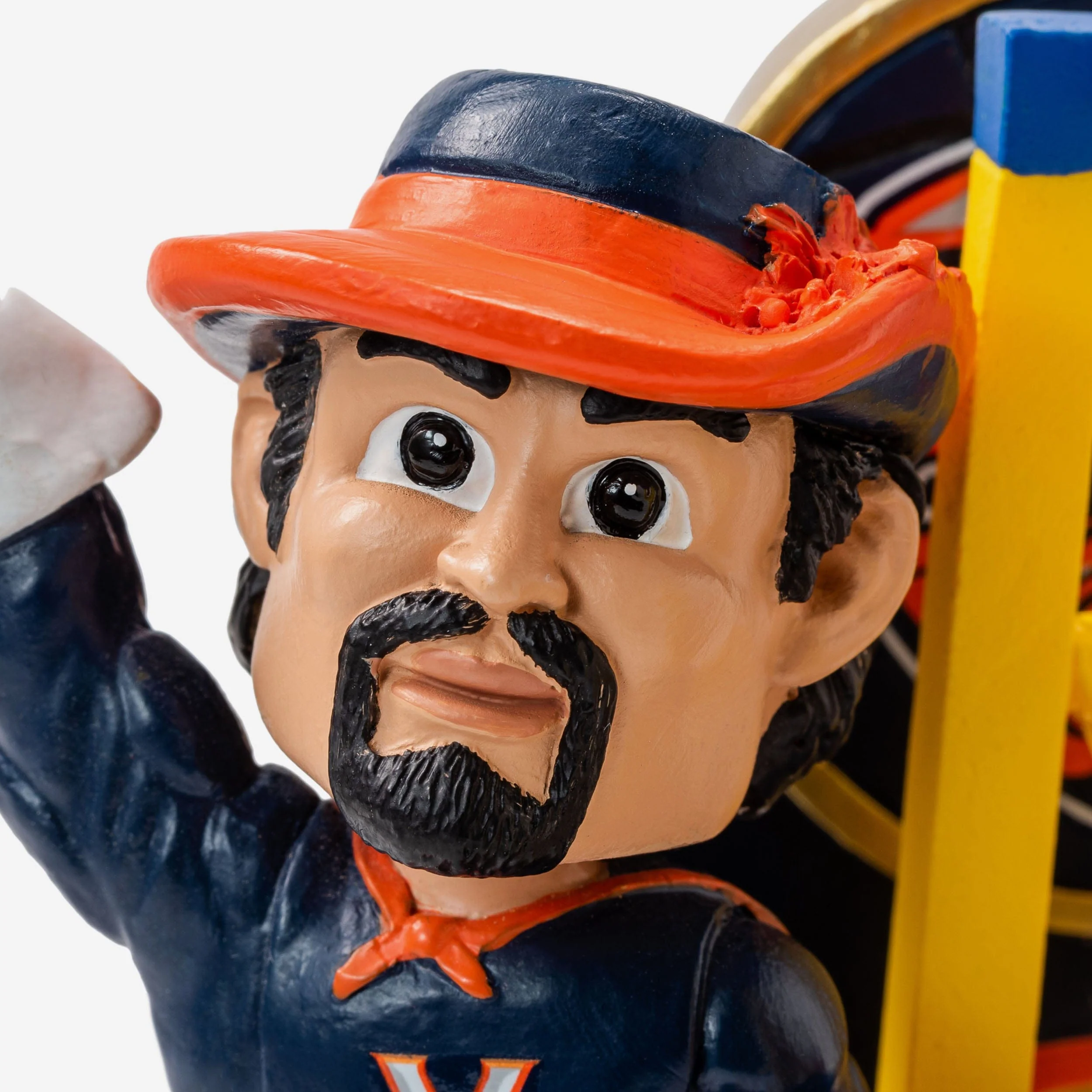 Cavman Virginia Cavaliers 2019 Mens Basketball National Champions Cutting The Net Mascot Mini Bobblehead Scene - Image 2