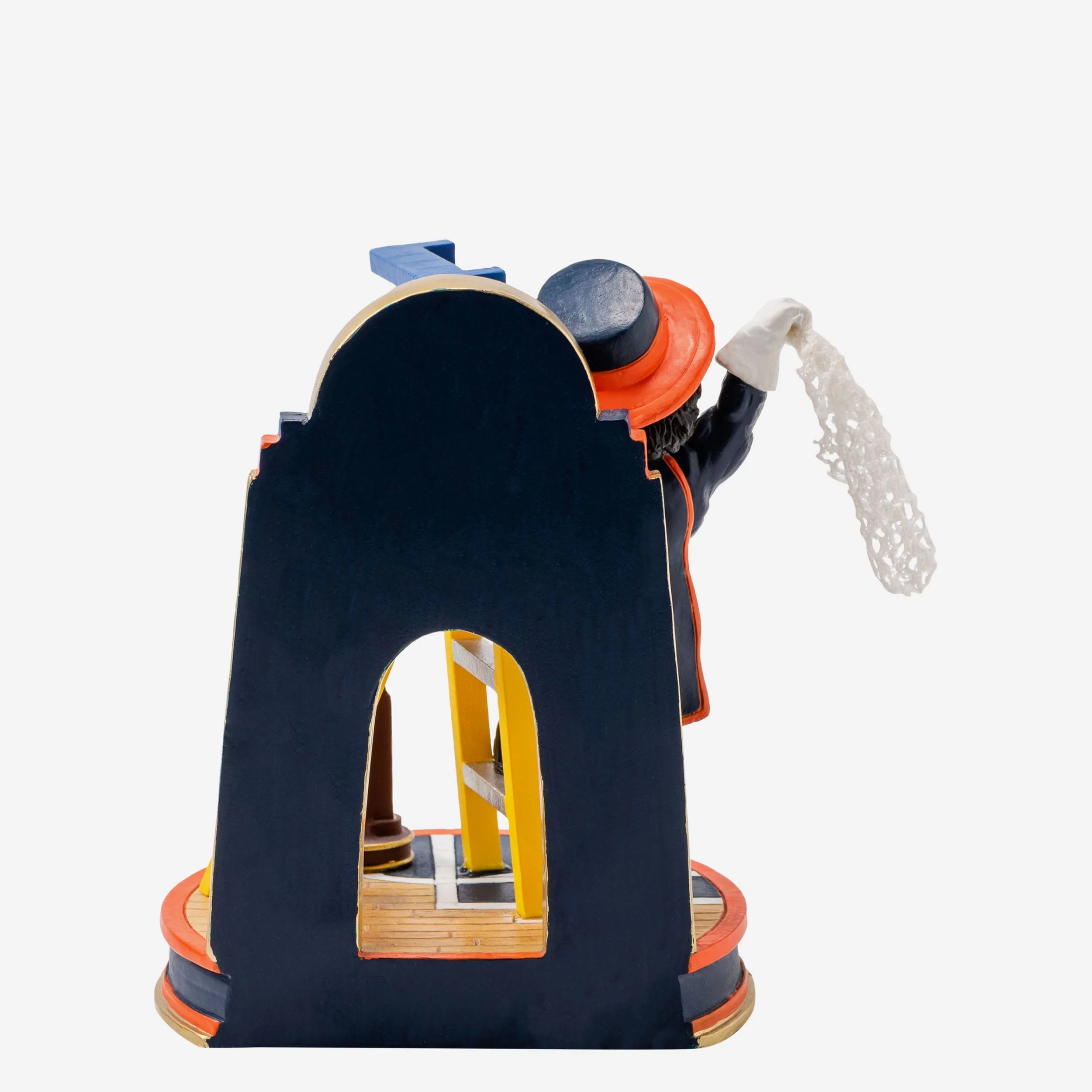 Cavman Virginia Cavaliers 2019 Mens Basketball National Champions Cutting The Net Mascot Mini Bobblehead Scene - Image 5