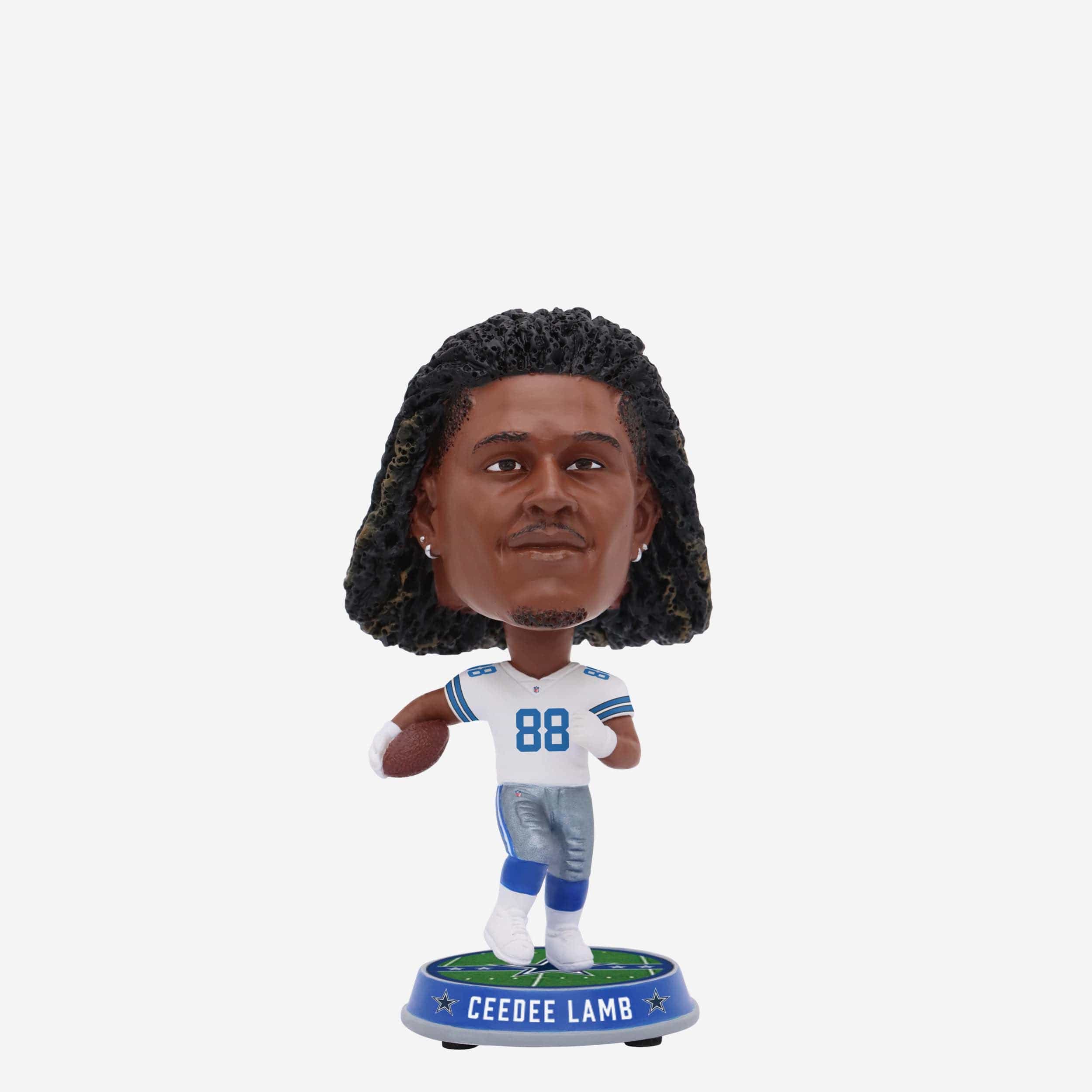 CeeDee Lamb Dallas Cowboys Field Stripe Mini Bighead Bobblehead