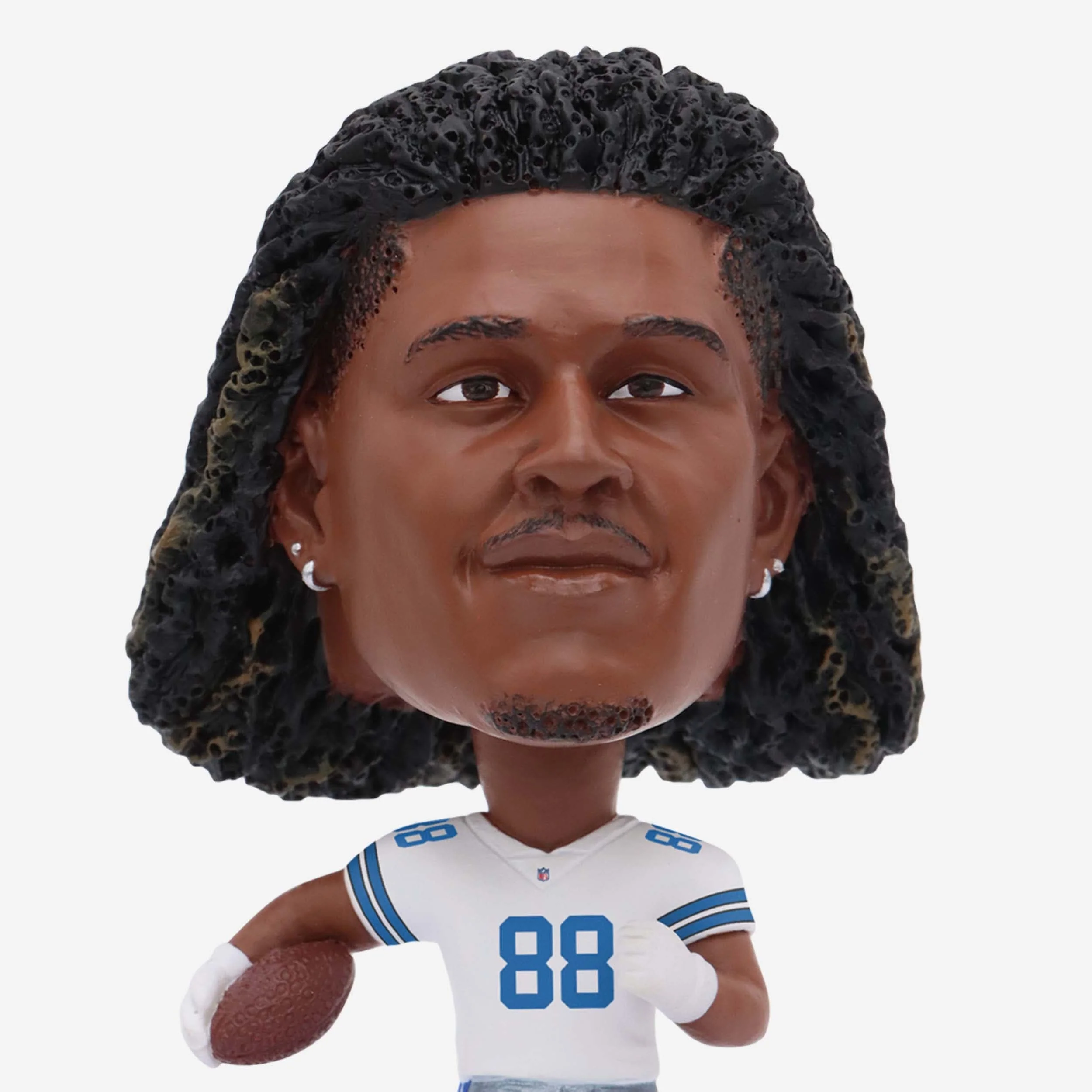 CeeDee Lamb Dallas Cowboys Field Stripe Mini Bighead Bobblehead - Image 2
