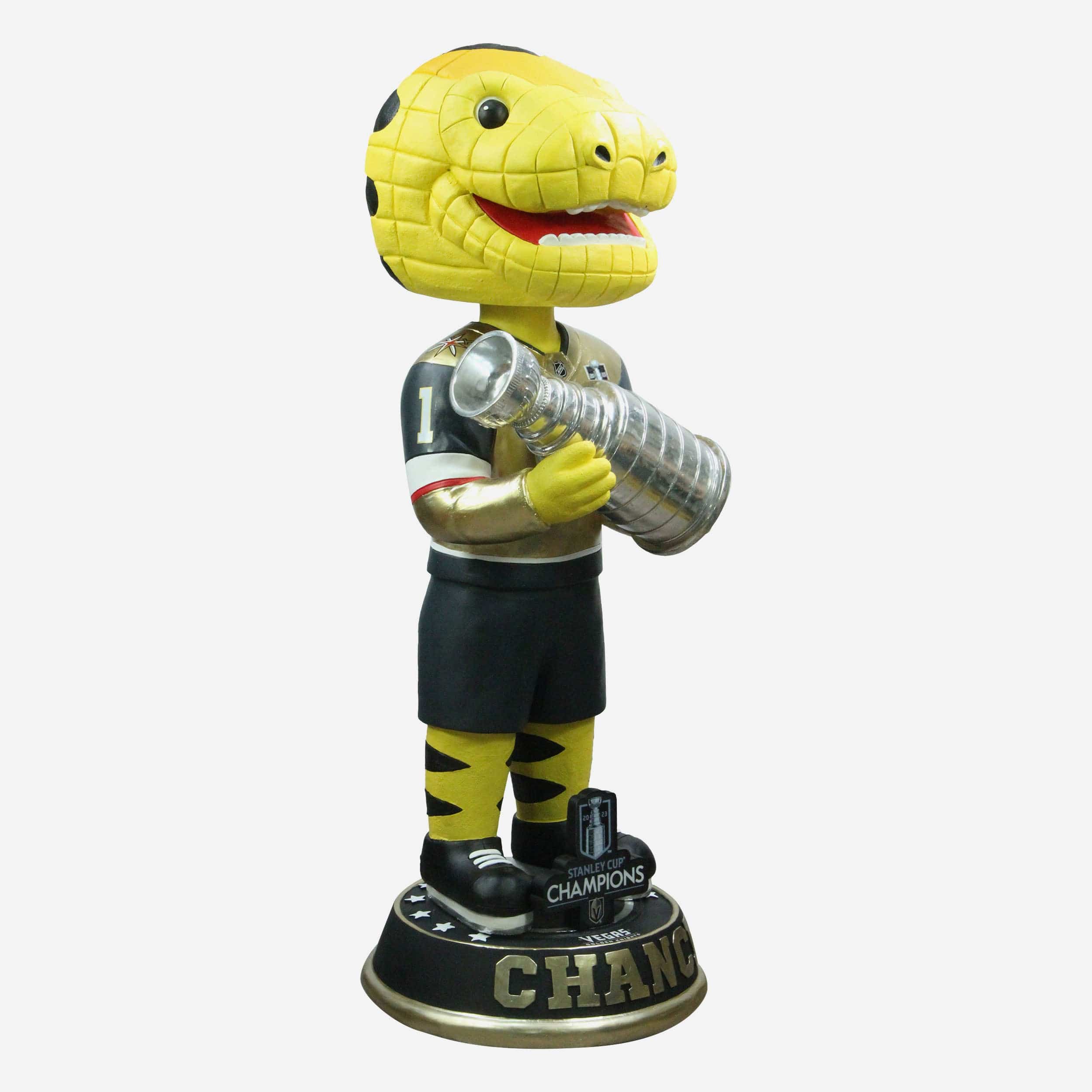 Chance Vegas Golden Knights 2023 Stanley Cup Champions 3 Ft Mascot Bobblehead - Image 4