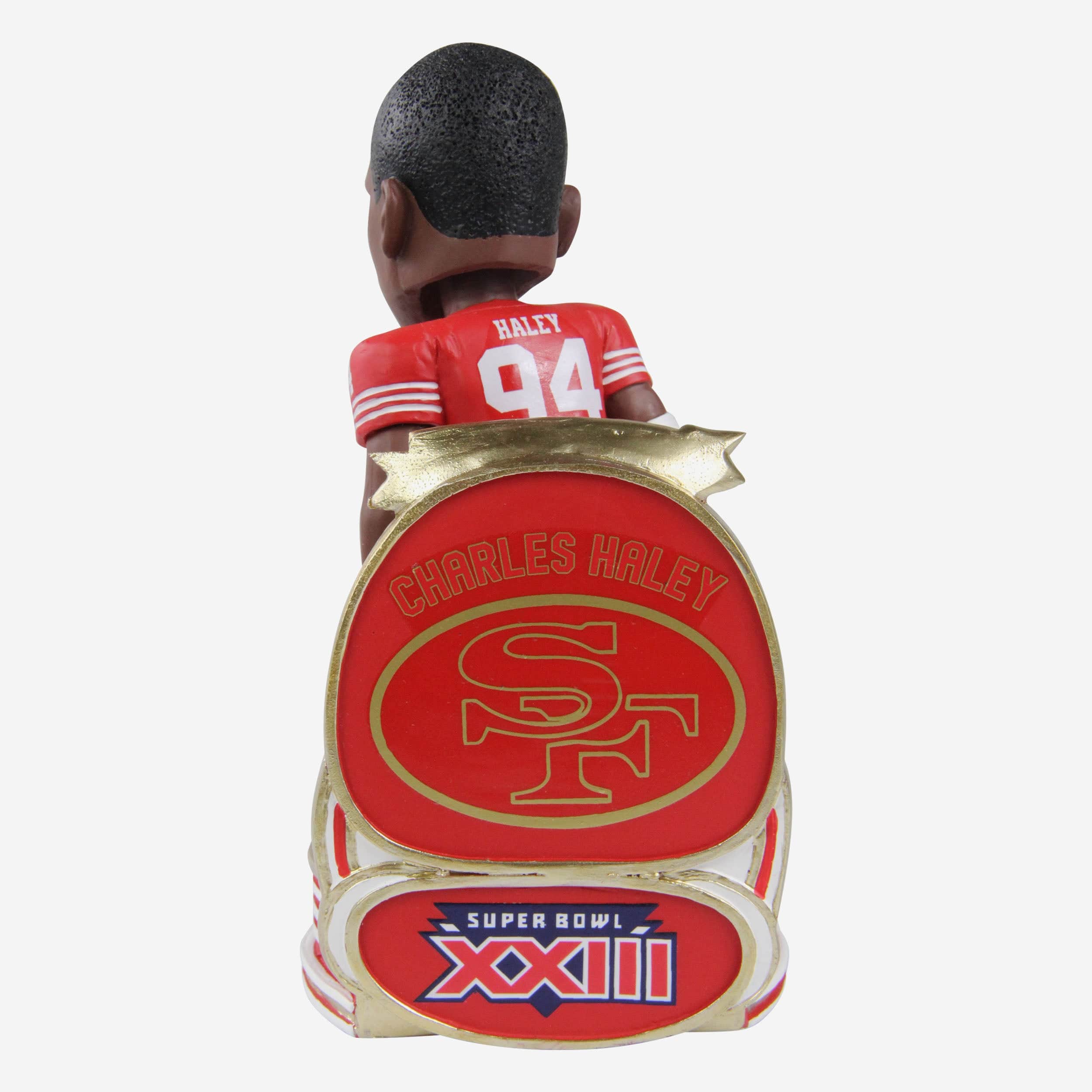 Charles Haley San Francisco 49ers Super Bowl XXIII Champions Commemorative Bobblehead - Image 5