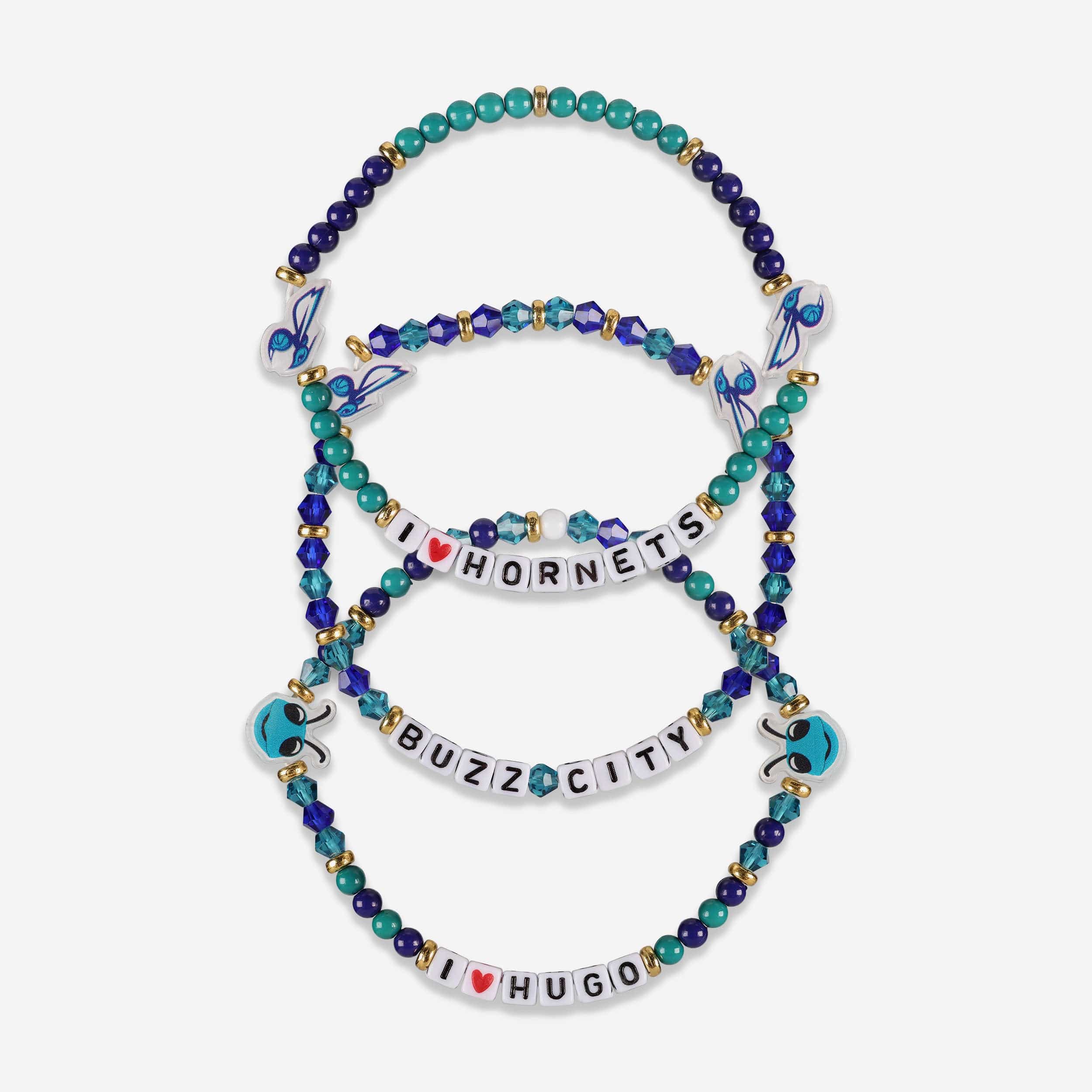 Charlotte Hornets 3 Pack Friendship Bracelet