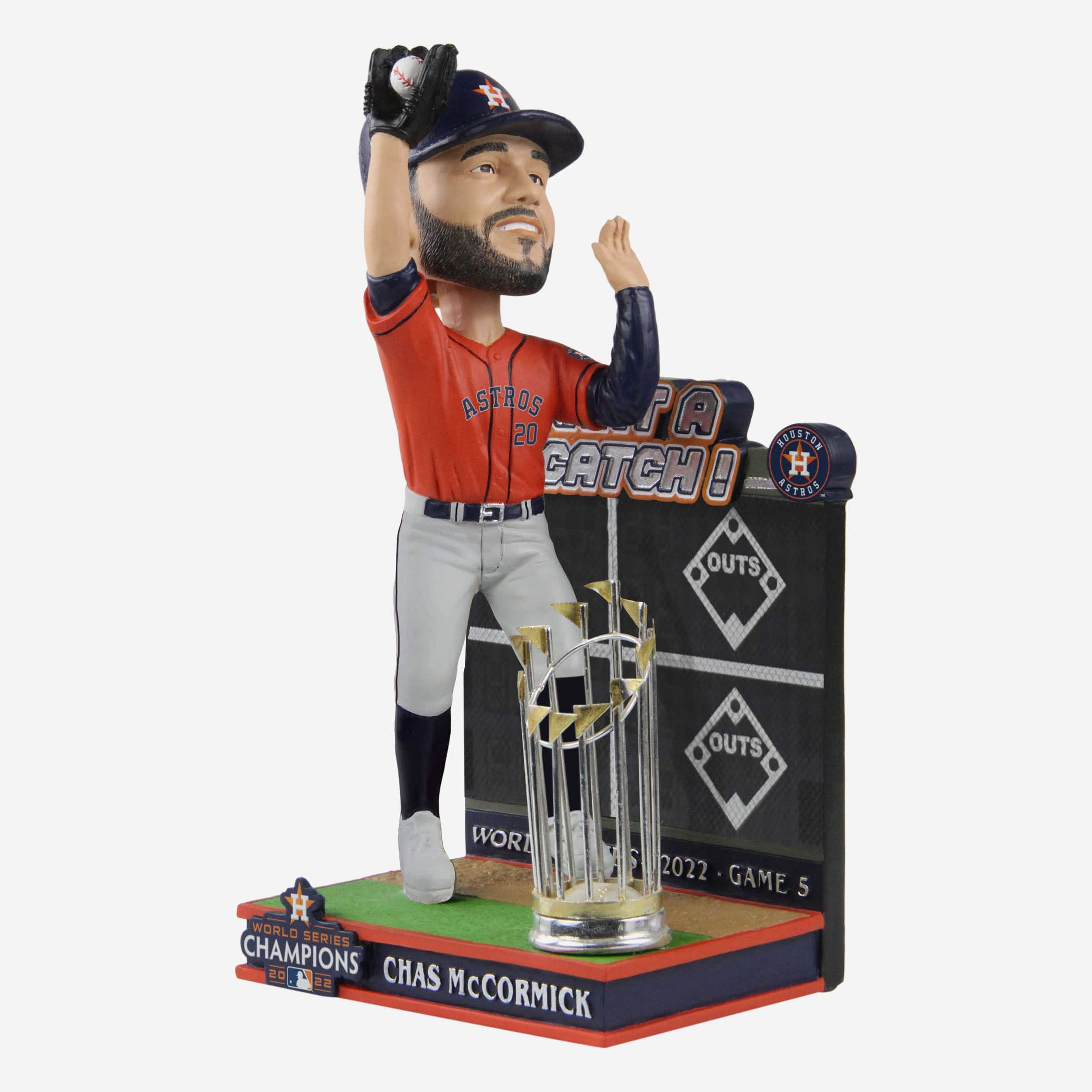 Chas McCormick Houston Astros 2022 World Series Champions Moment Bobblehead - Image 4