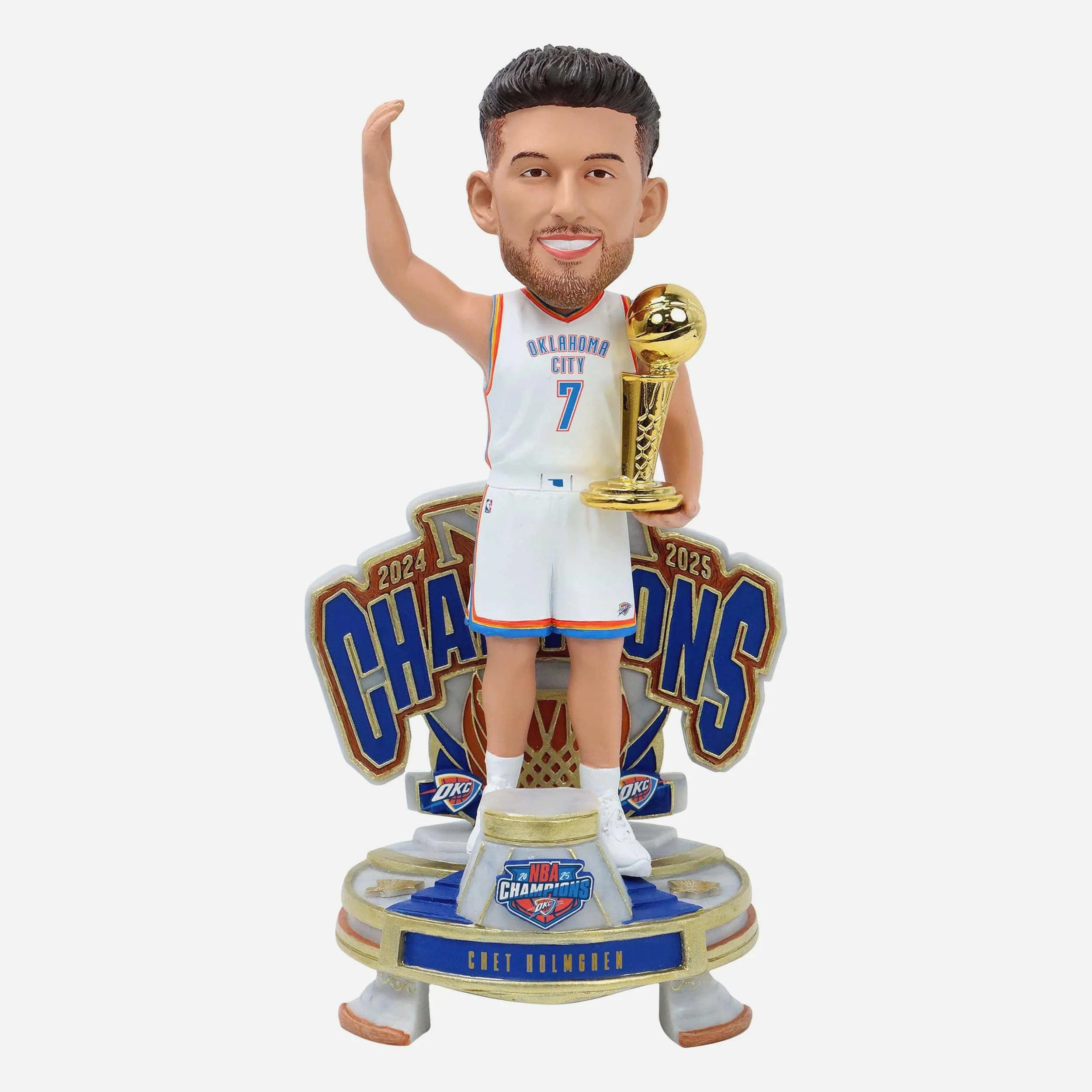 Chet Holmgren Oklahoma City Thunder 2025 NBA Champions Celebration Bobblehead