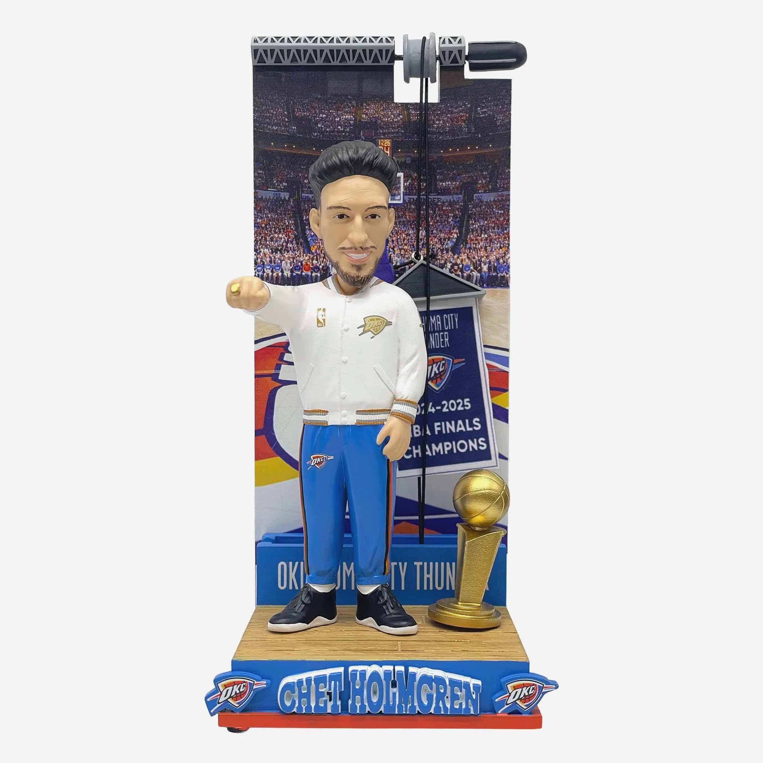 Chet Holmgren Oklahoma City Thunder Raising the Banner Bobblehead