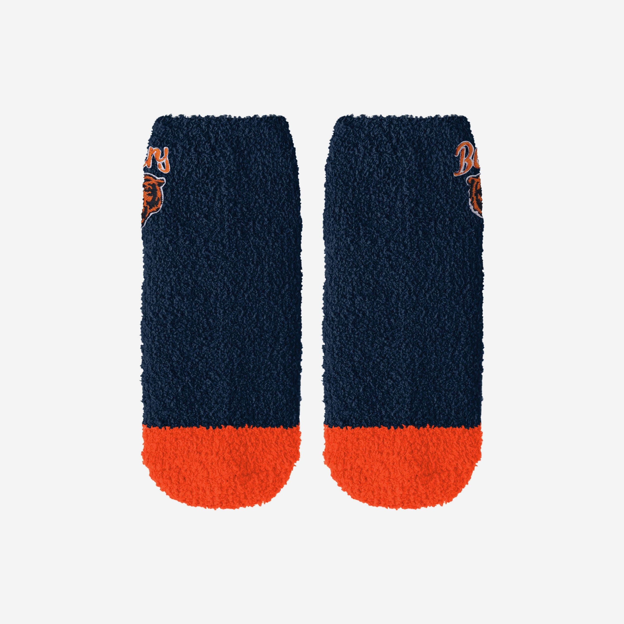 Chicago Bears 2 Pack Womens Script Logo Fuzzy Ankle Socks - Image 4