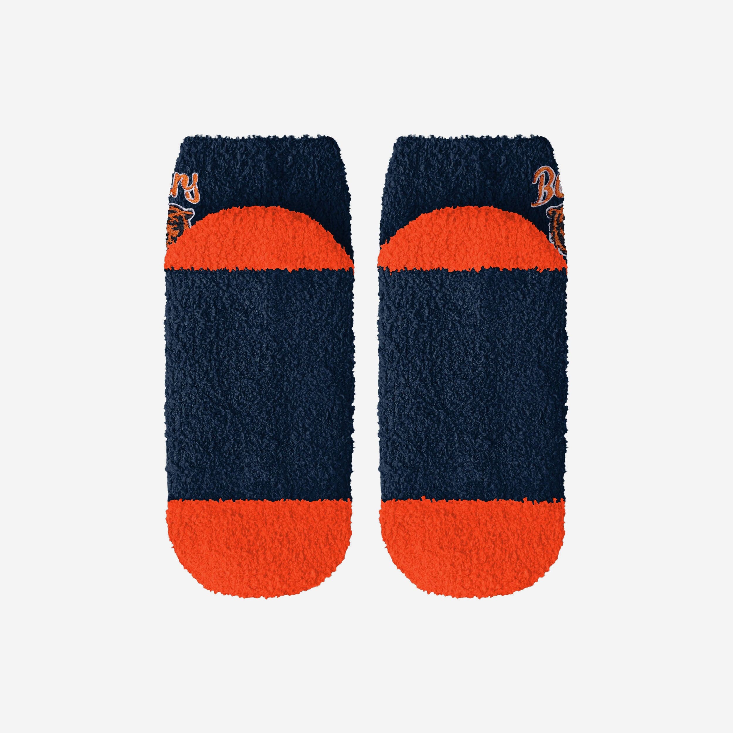 Chicago Bears 2 Pack Womens Script Logo Fuzzy Ankle Socks - Image 5