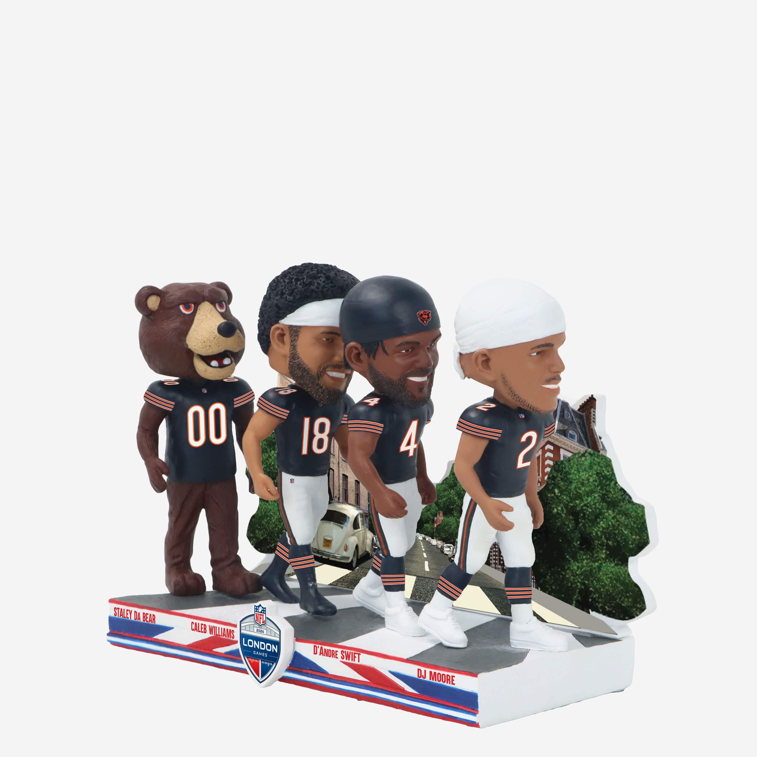 Chicago Bears 2024 International Game Abbey Road Mini Bobblehead Scene - Image 3