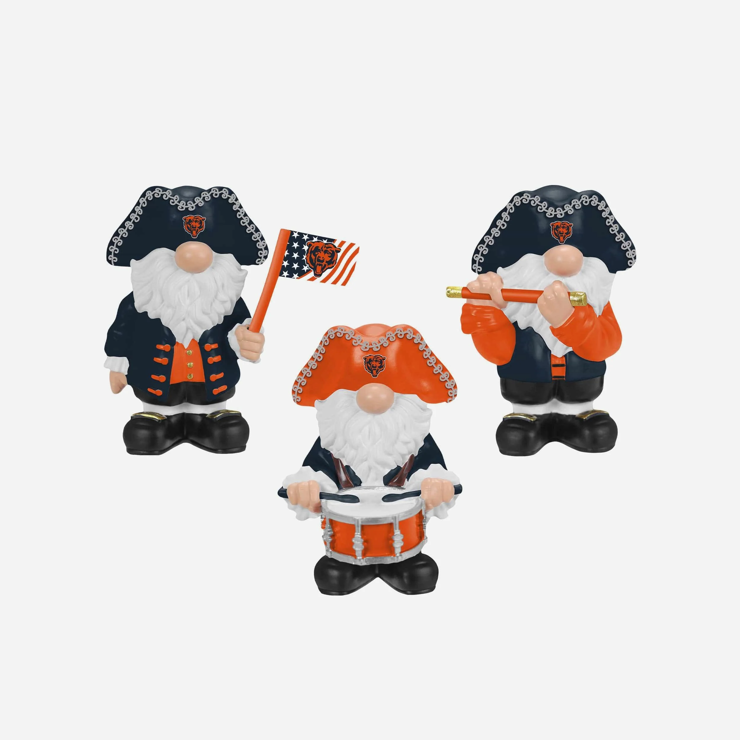 Chicago Bears 3 Pack Americana Mini Gnome Set