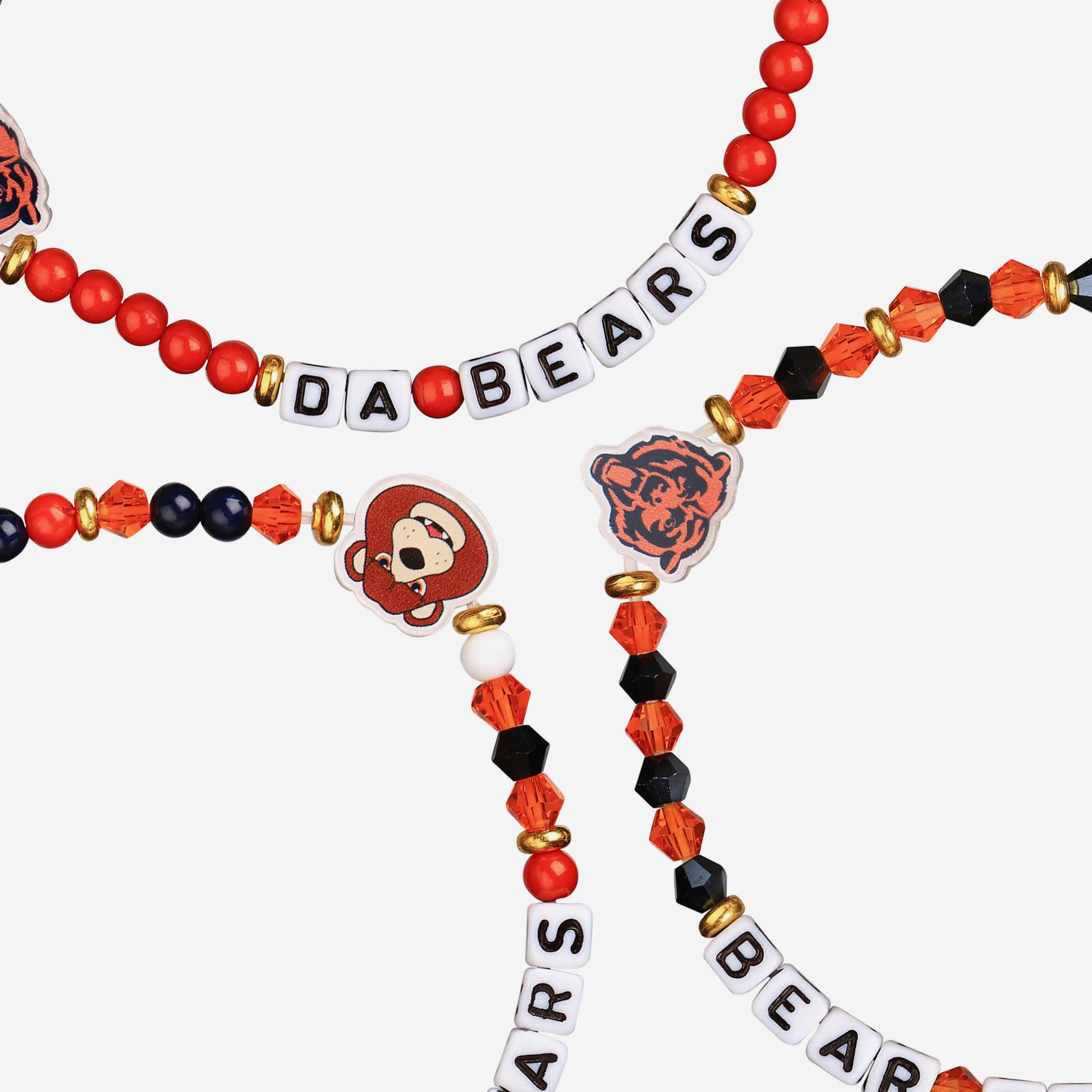 Chicago Bears 3 Pack Friendship Bracelet - Image 2