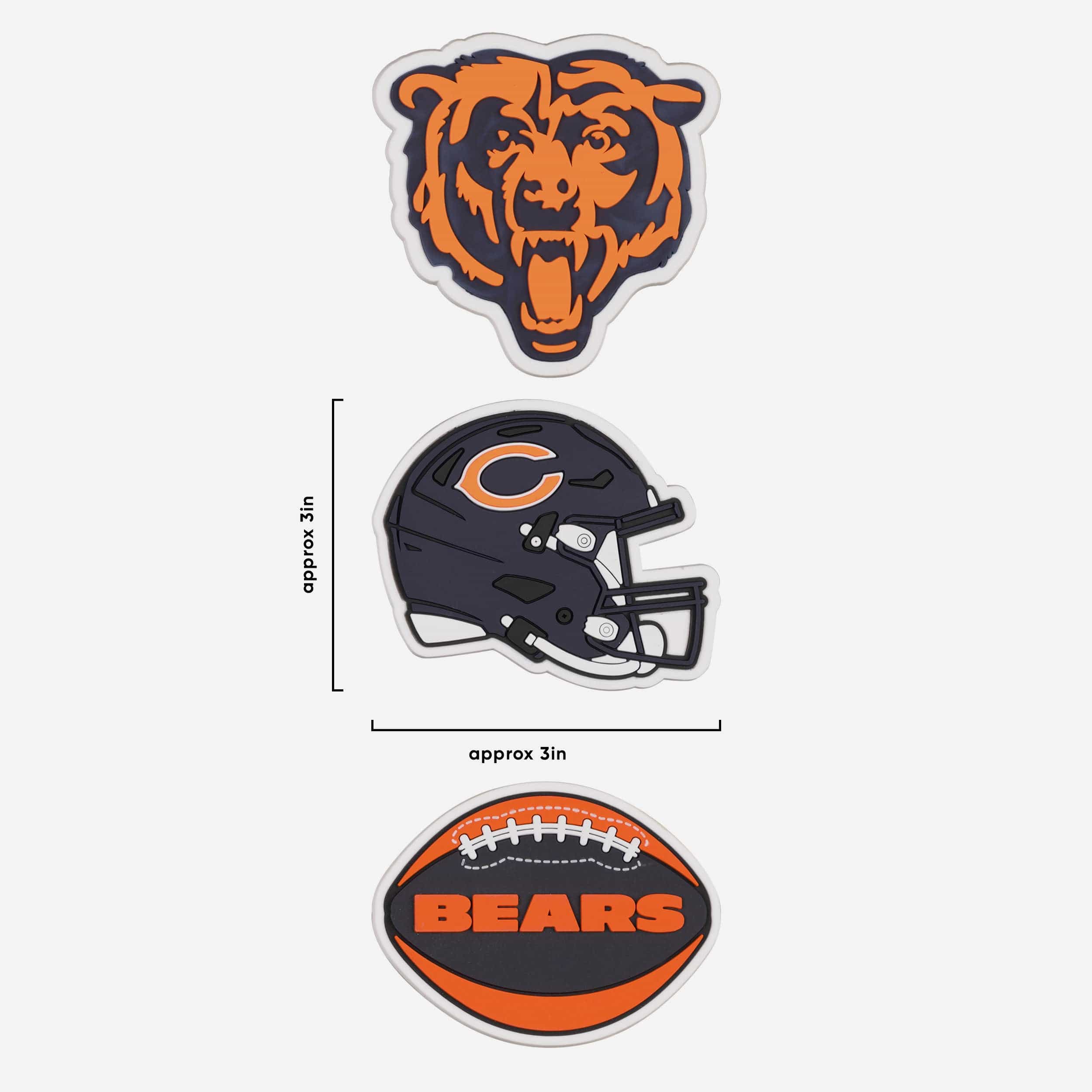 Chicago Bears 3 Pack Tailgate Tote Charms - Image 4