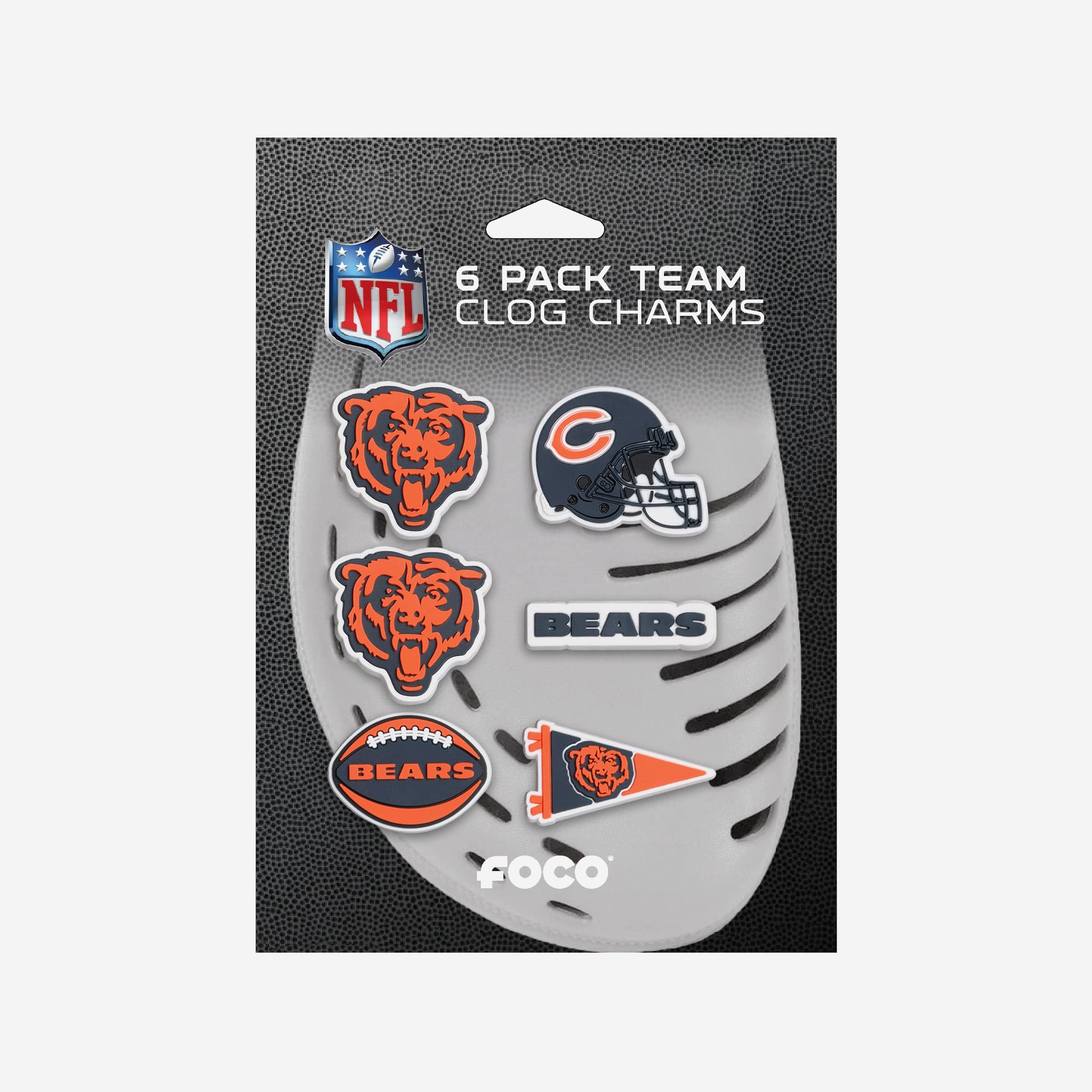 Chicago Bears 6 Pack Team Clog Charms - Image 5