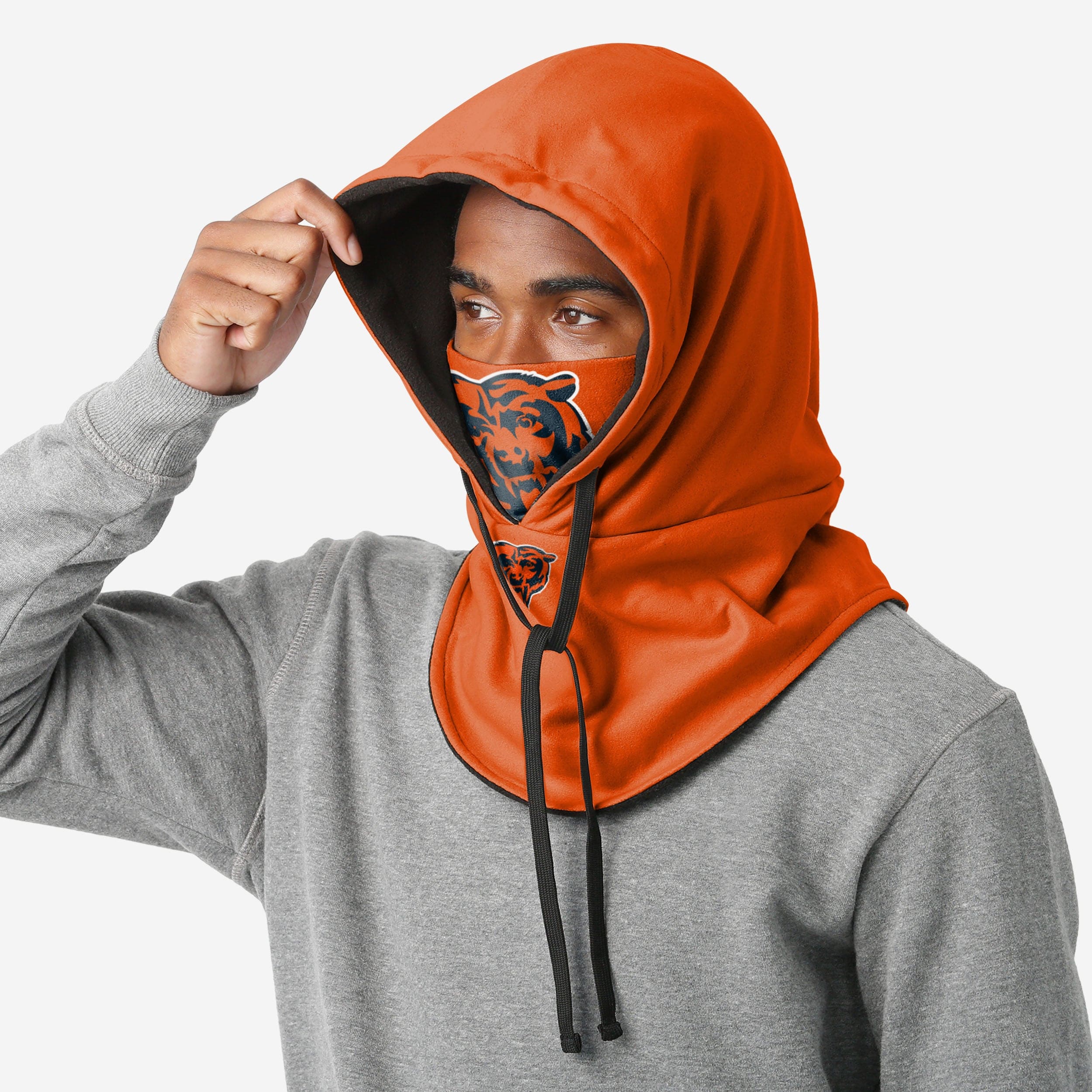 Chicago Bears Alternate Team Color Drawstring Hooded Gaiter - Image 3