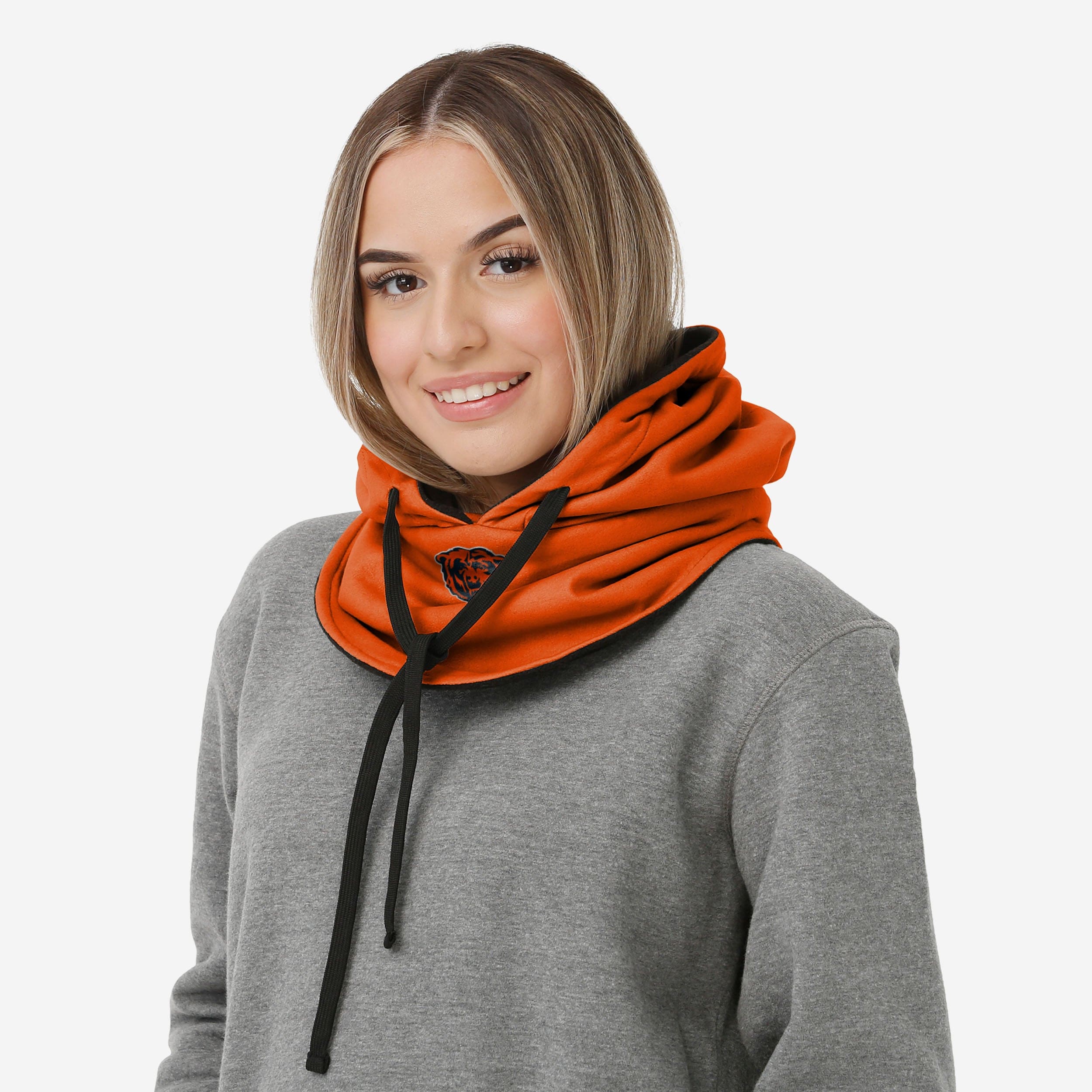 Chicago Bears Alternate Team Color Drawstring Hooded Gaiter - Image 4