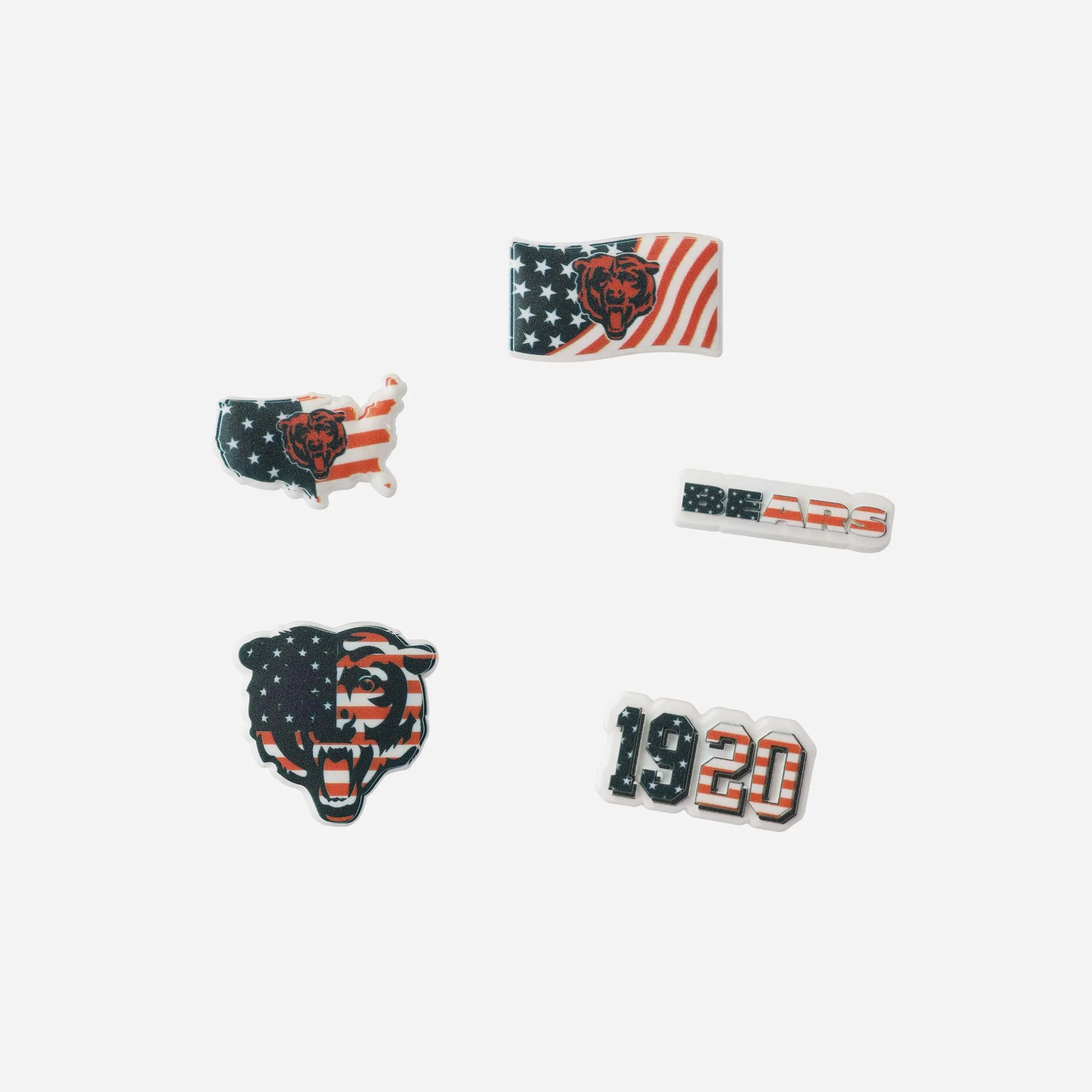 Chicago Bears Americana 5 Pack Team Clog Charms