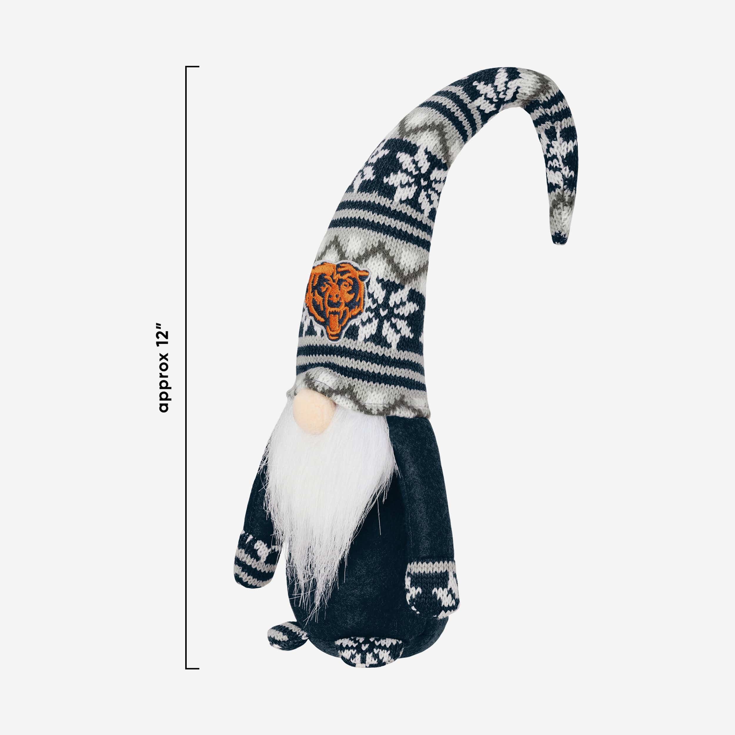 Chicago Bears Bent Hat Plush Gnome - Image 3