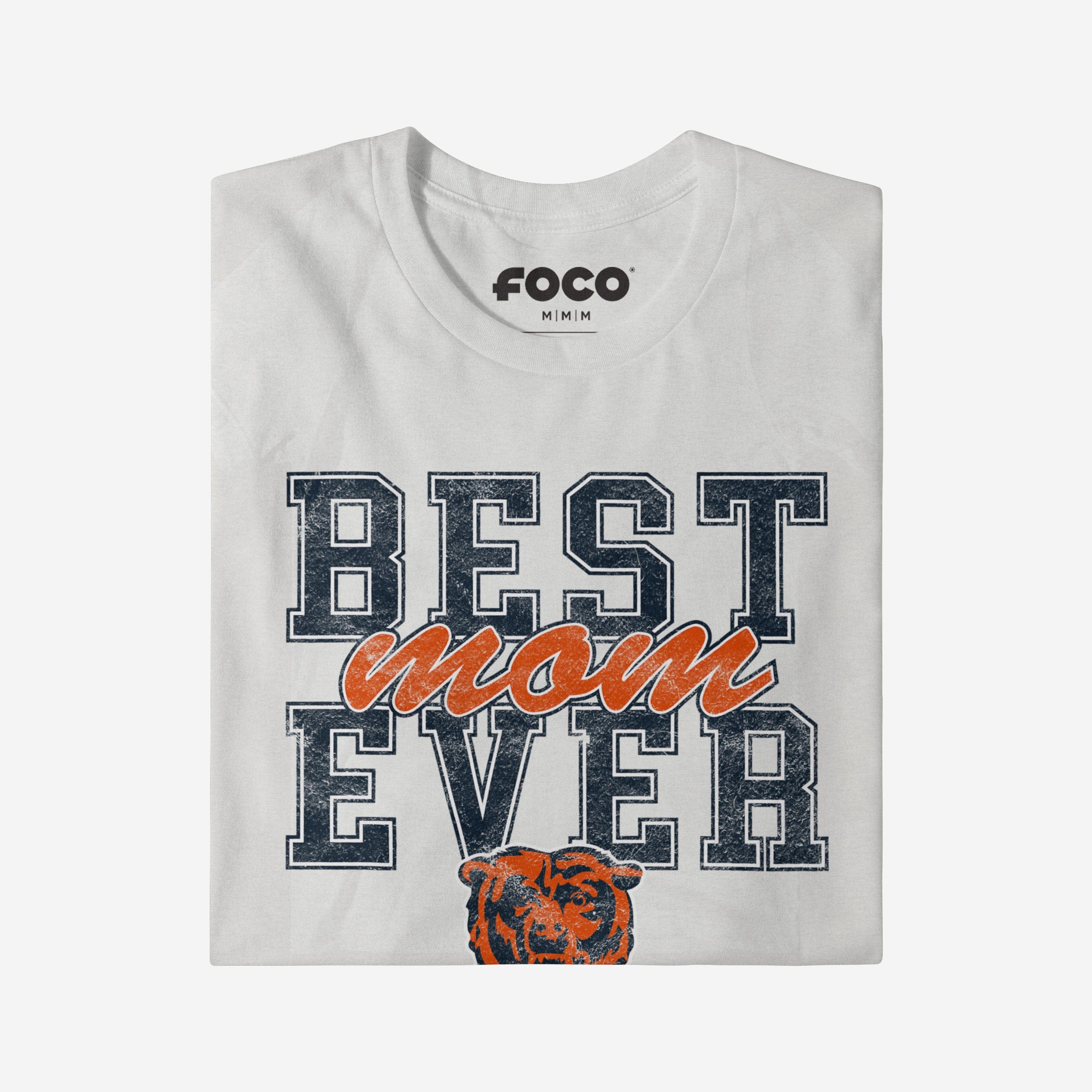 Chicago Bears Best Mom Ever Stacked T-Shirt - Image 3