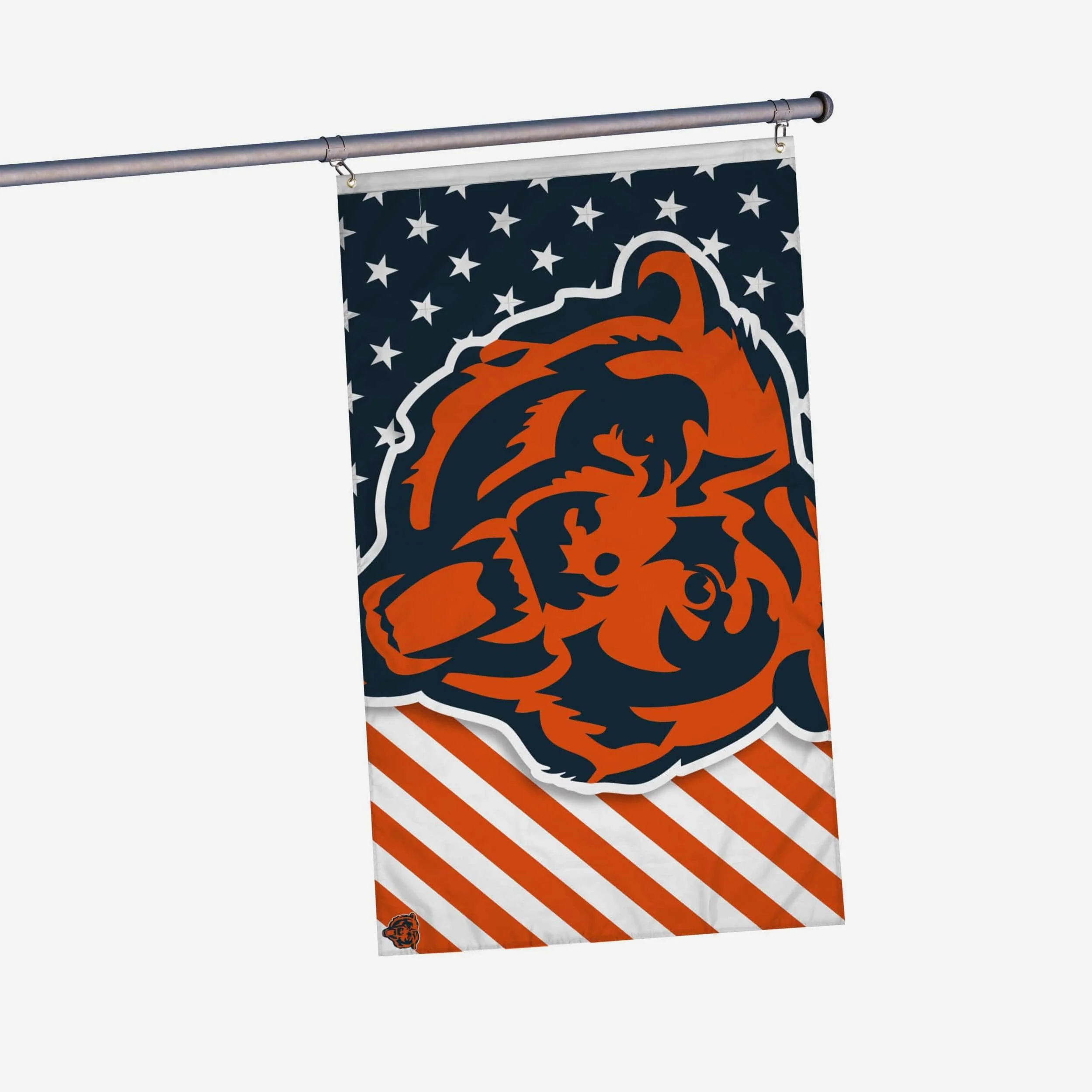 Chicago Bears Big Logo Americana Horizontal Flag