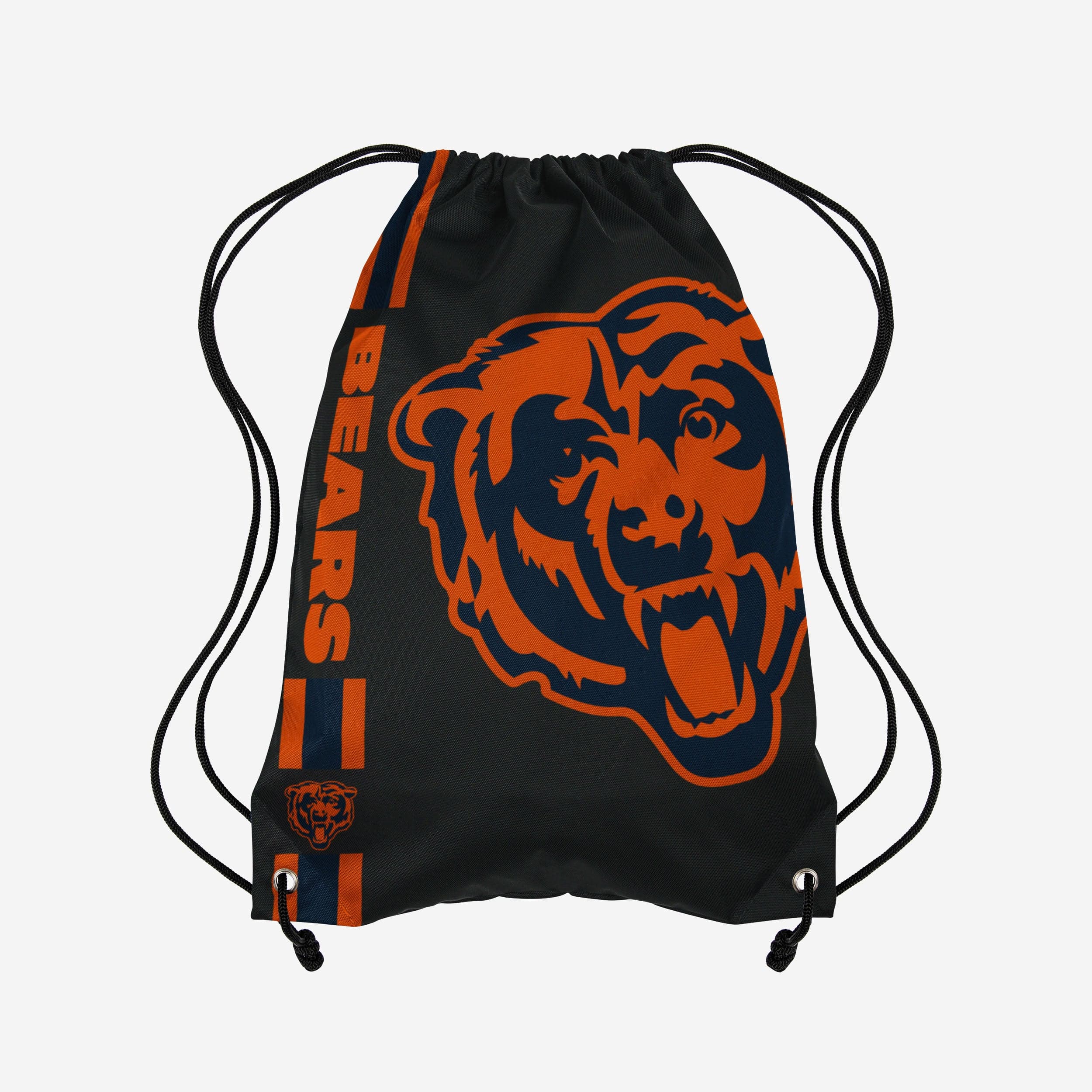 Chicago Bears Big Logo Side Stripe Drawstring Backpack