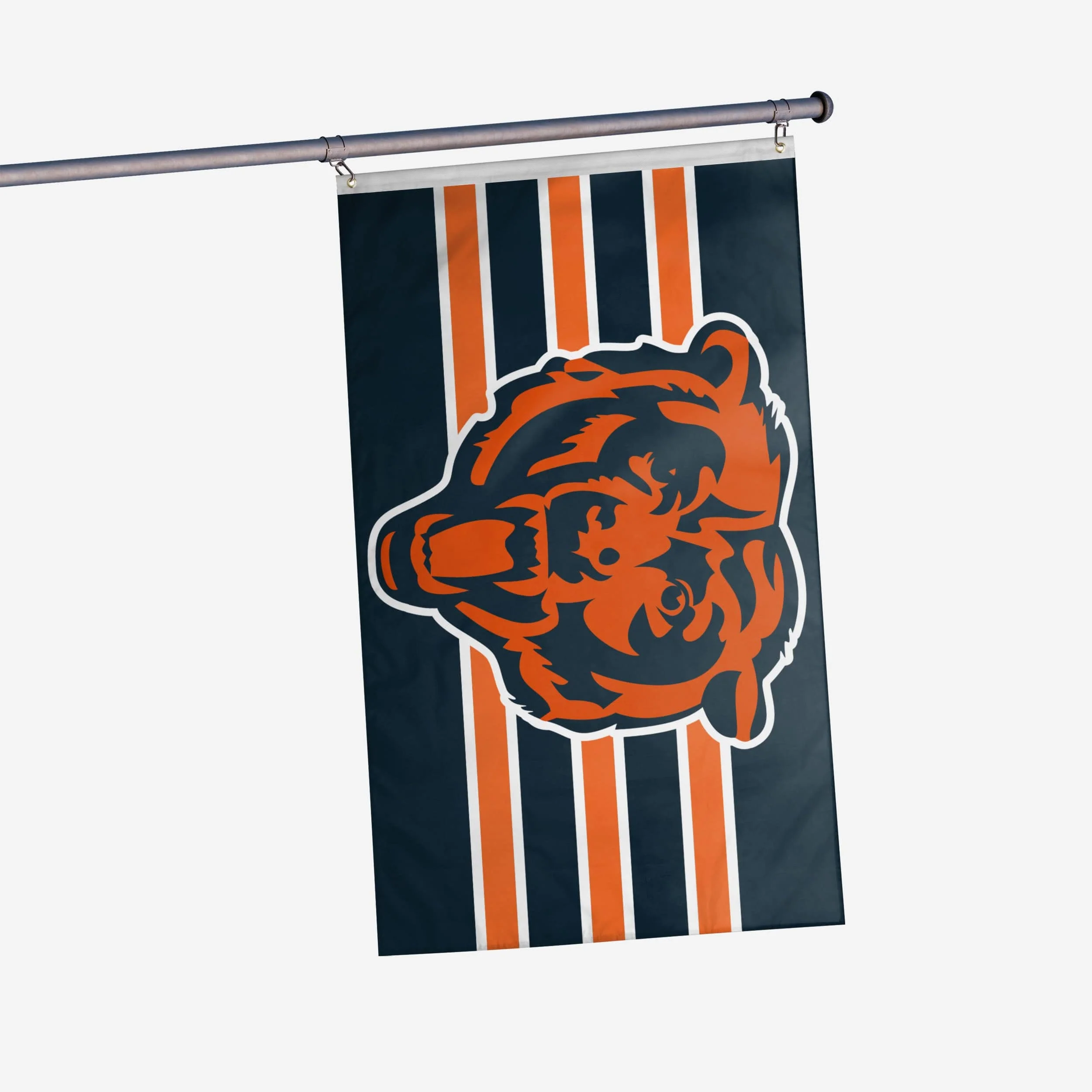Chicago Bears Big Logo Team Stripe Horizontal Flag