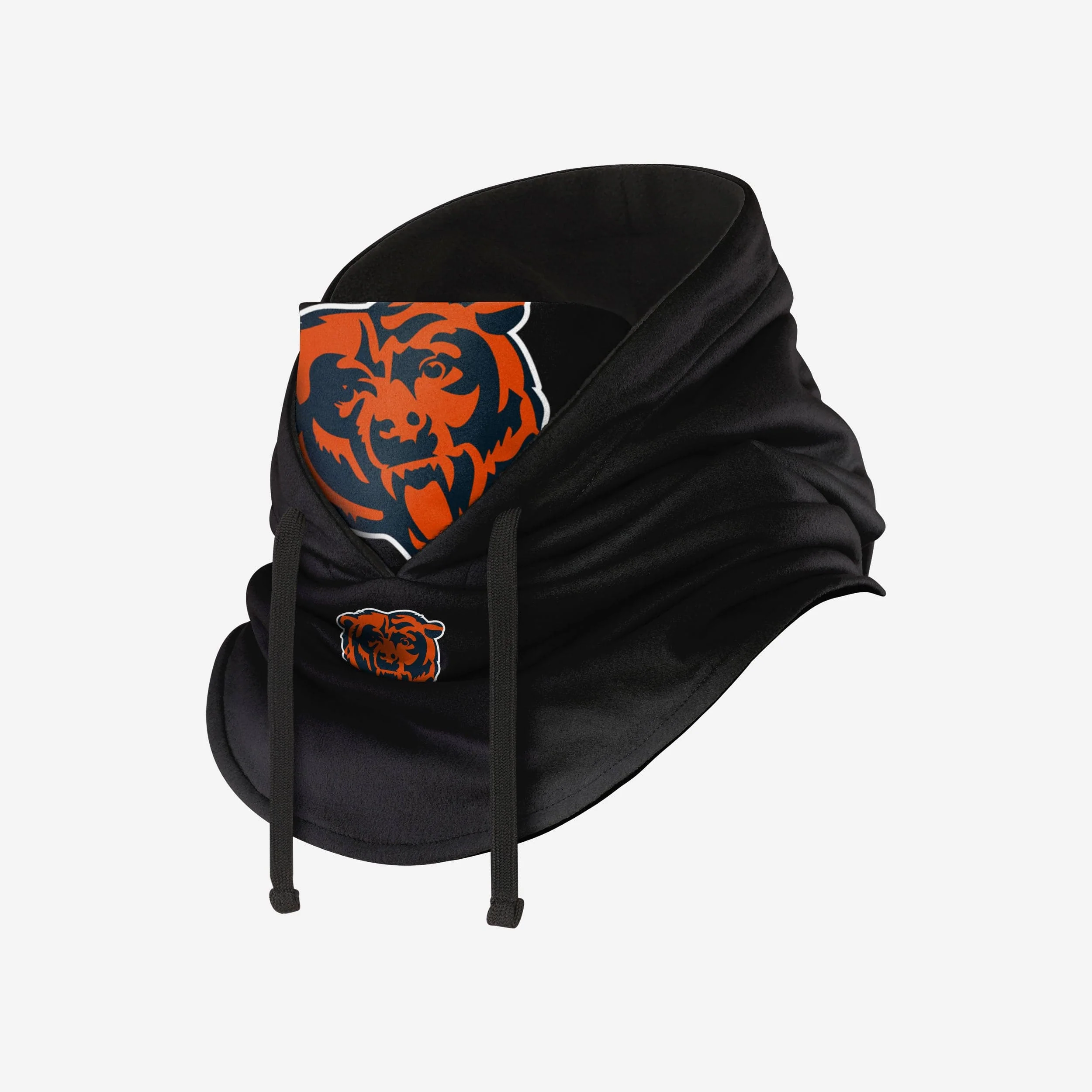 Chicago Bears Black Drawstring Hooded Gaiter - Image 2