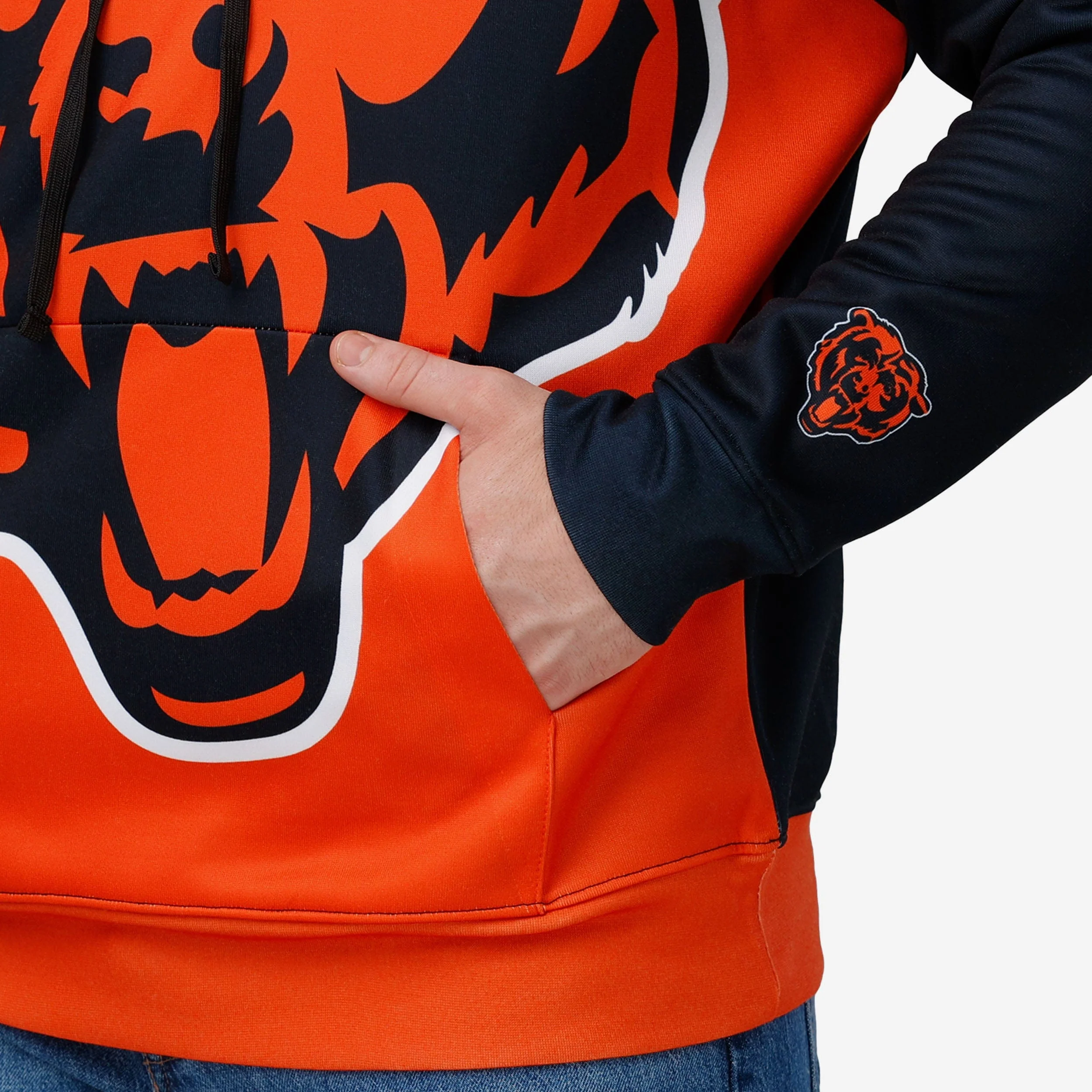 Chicago Bears Bold Logo Hoodie - Image 3