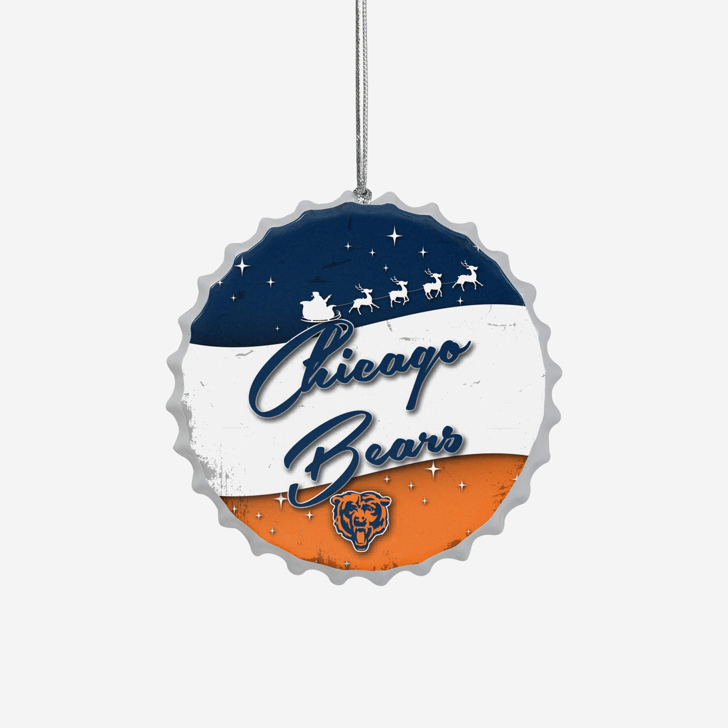 Chicago Bears Bottlecap Sign Ornament