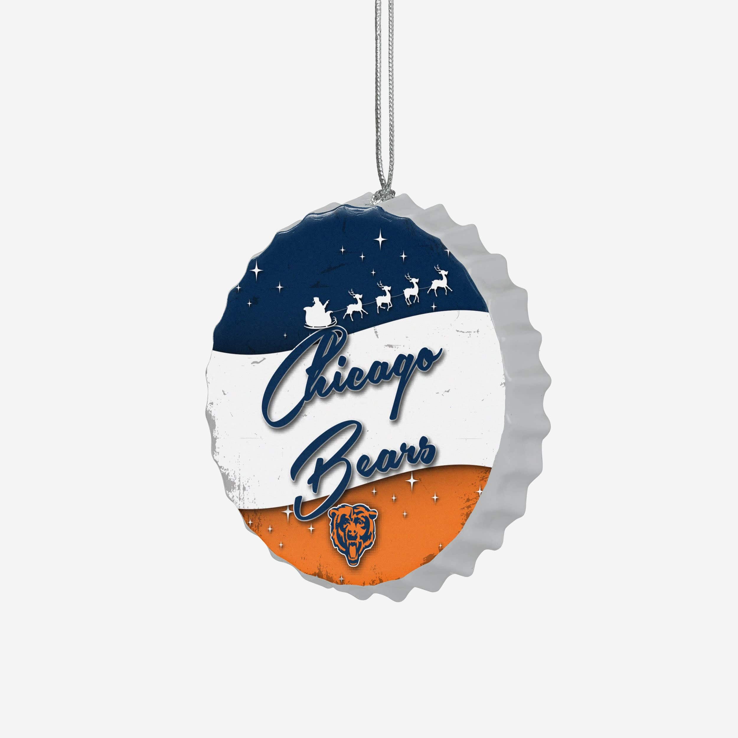 Chicago Bears Bottlecap Sign Ornament - Image 2