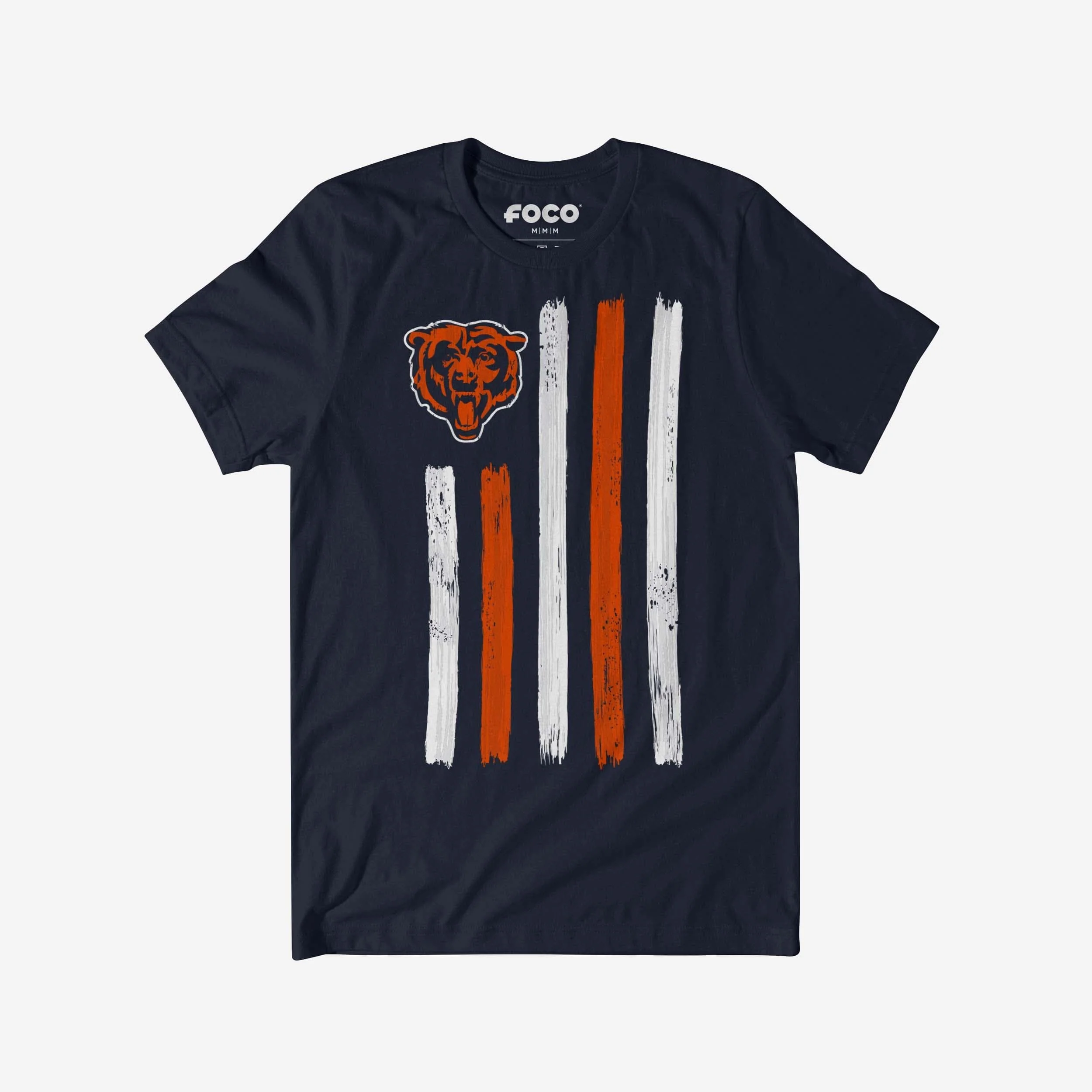 Chicago Bears Brushstroke Flag T-Shirt