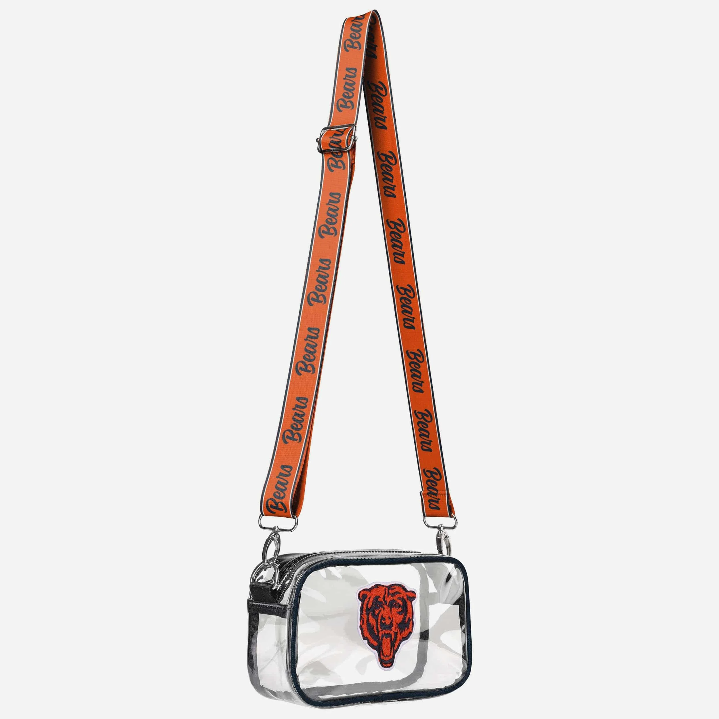Chicago Bears Chenille Logo Clear Crossbody Bag - Image 2