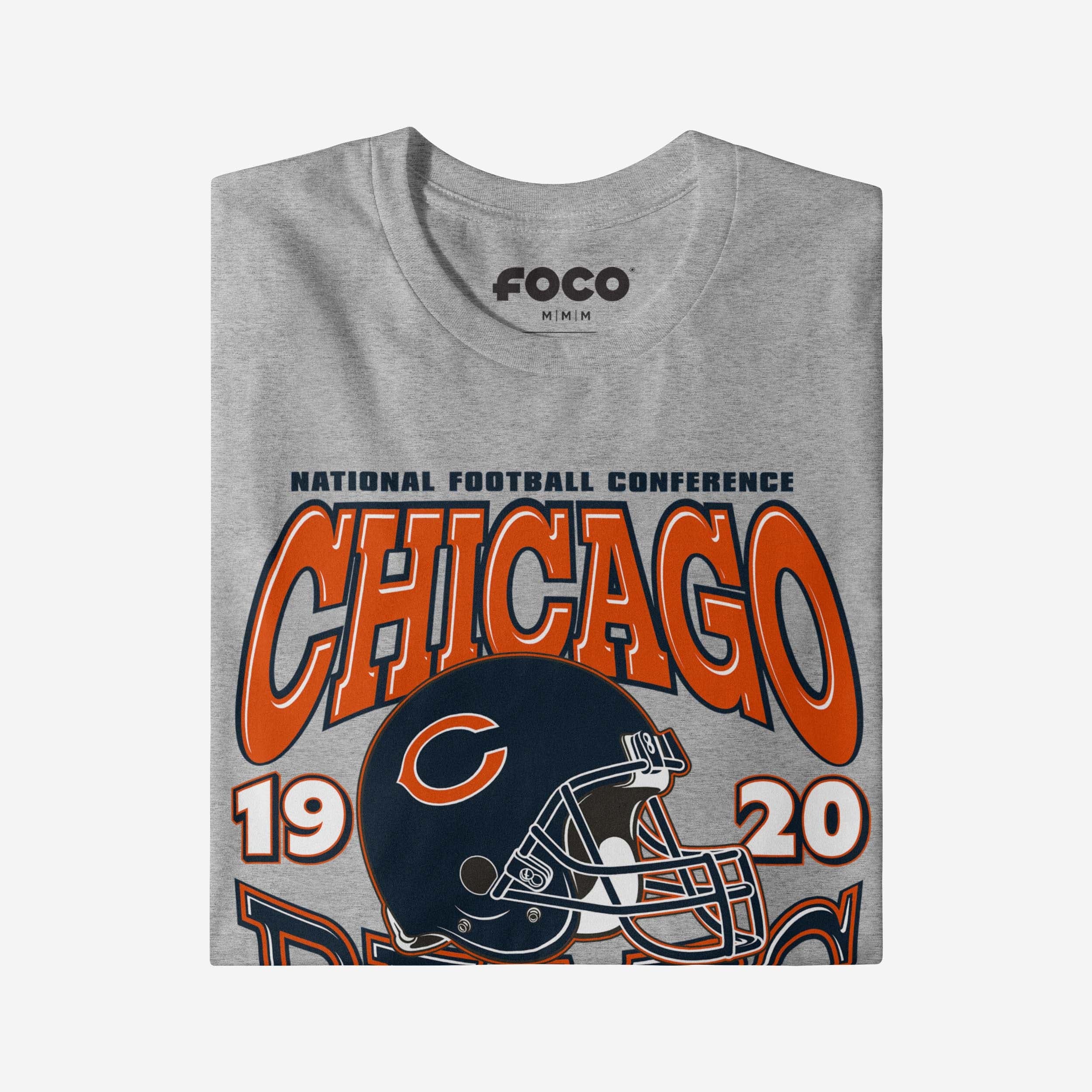 Chicago Bears Classic Team Helmet Long Sleeve T-Shirt - Image 3