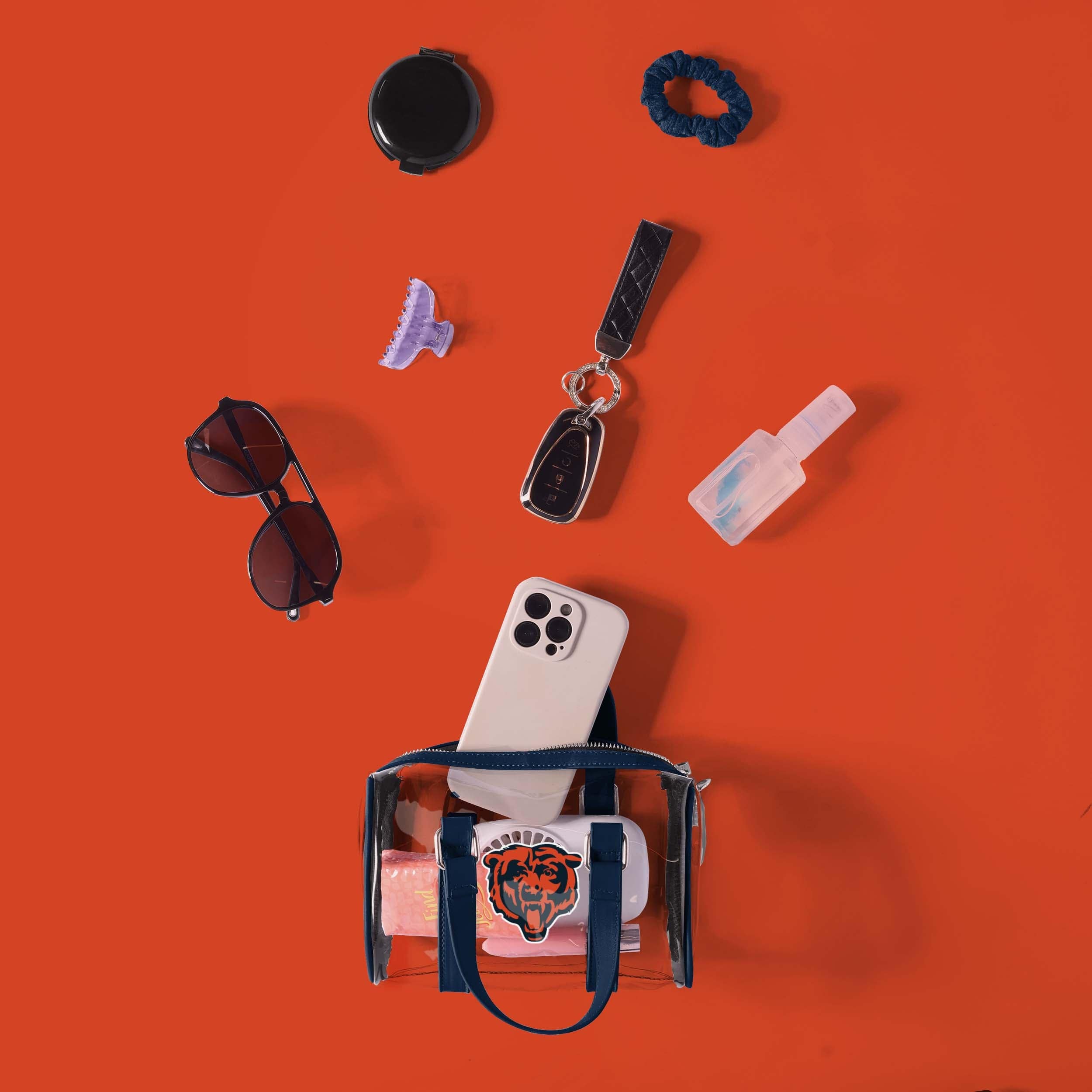 Chicago Bears Clear Barrel Bag - Image 3