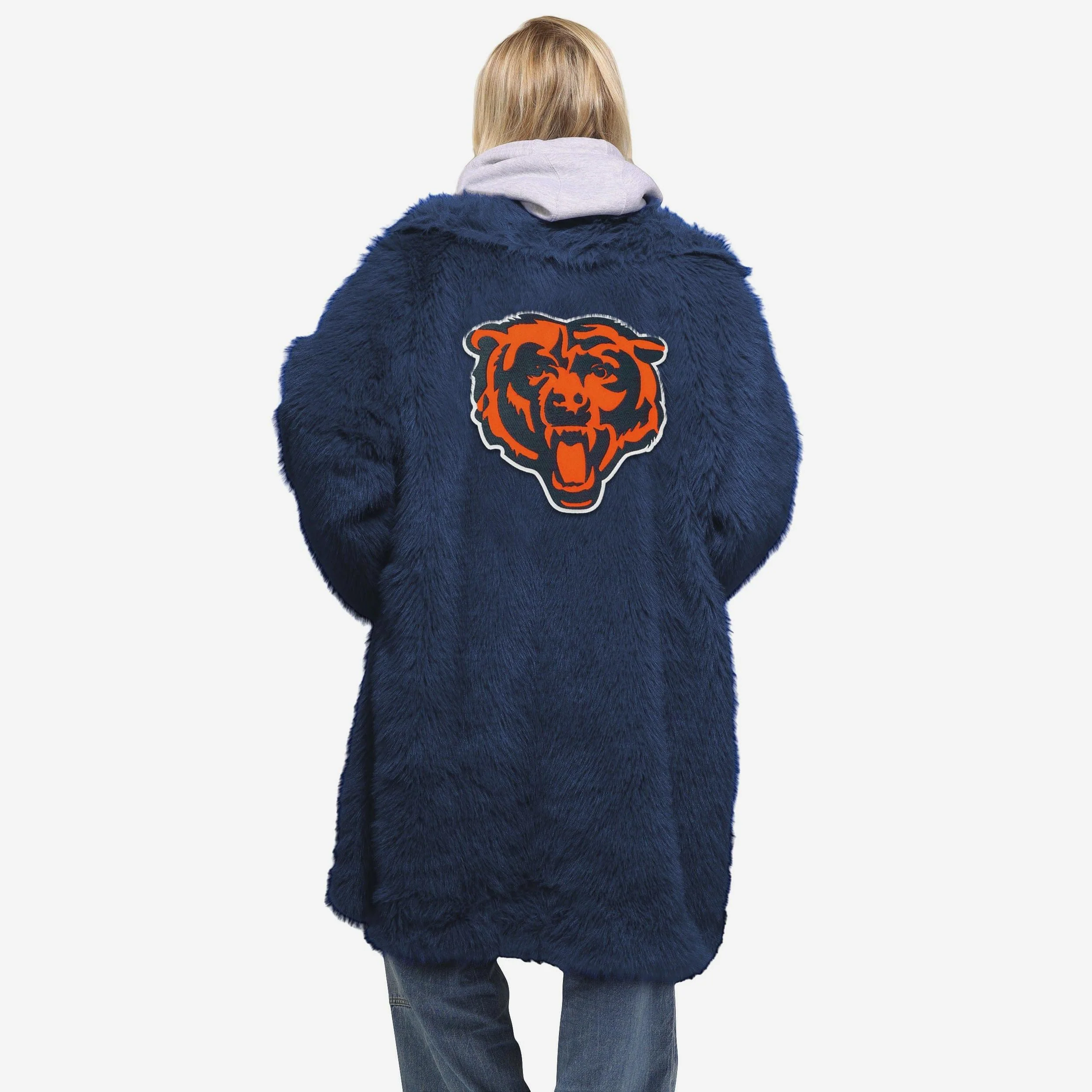 Chicago Bears Faux Fur Long Jacket