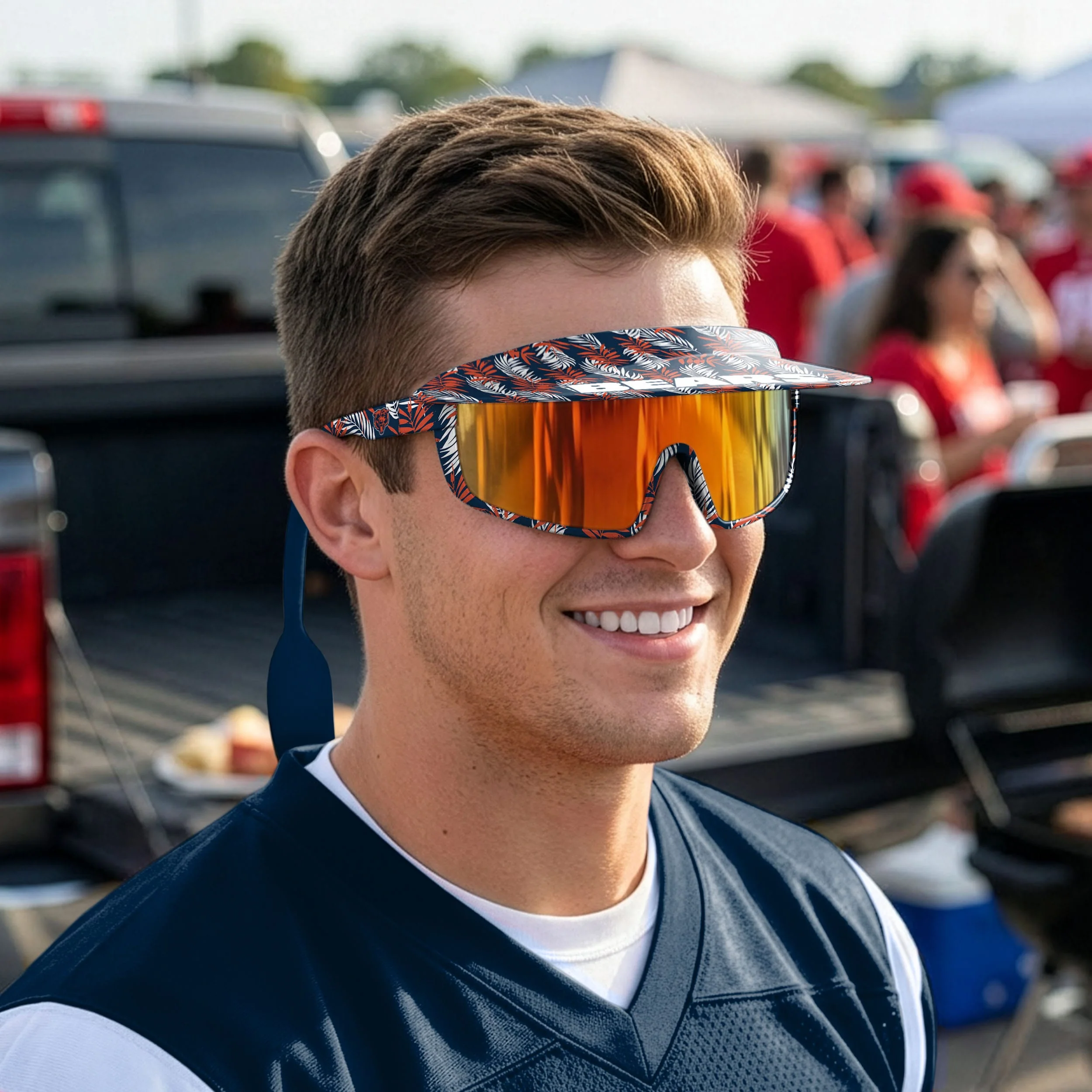 Chicago Bears Floral Visor Sunglasses - Image 4
