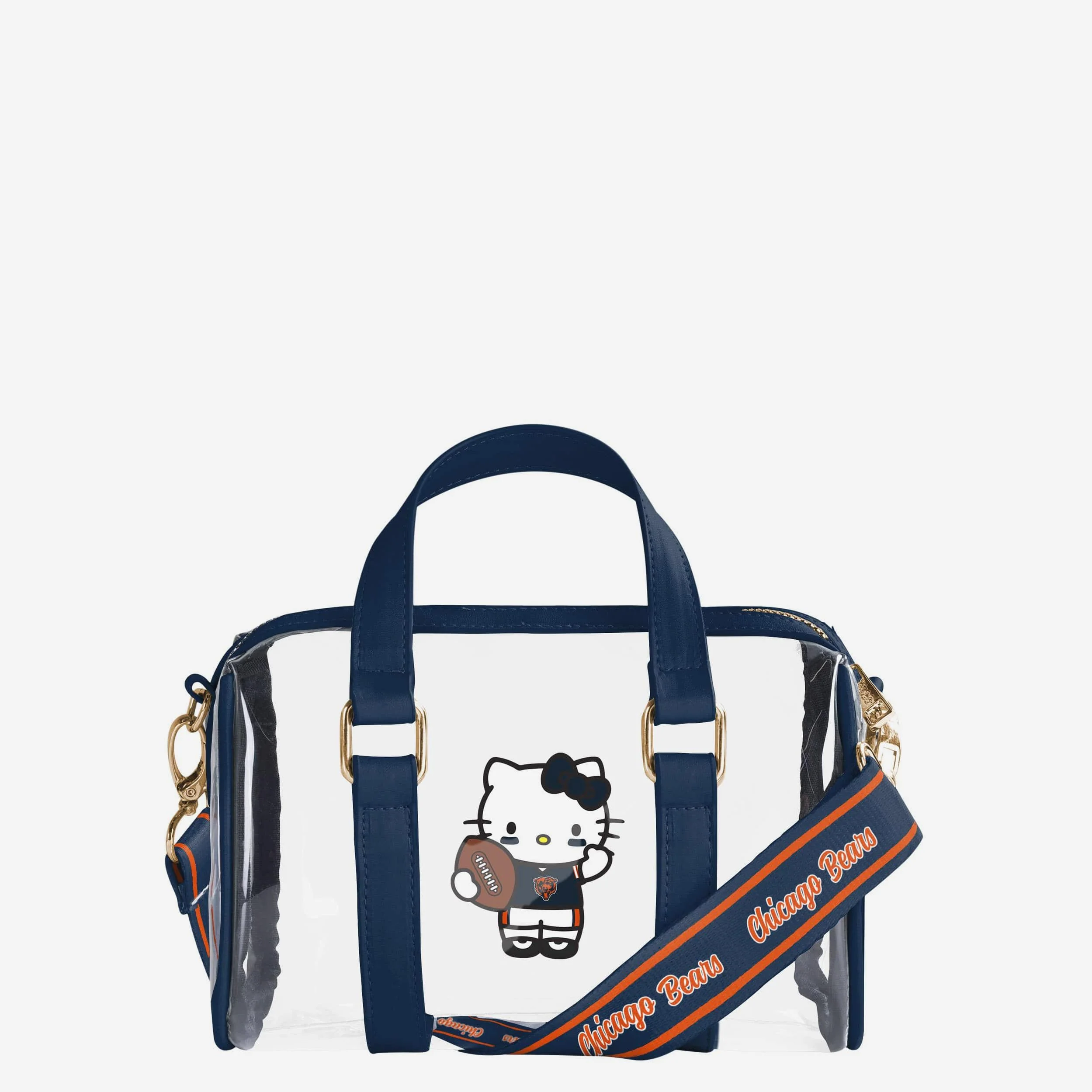 Chicago Bears Hello Kitty® Clear Barrel Bag