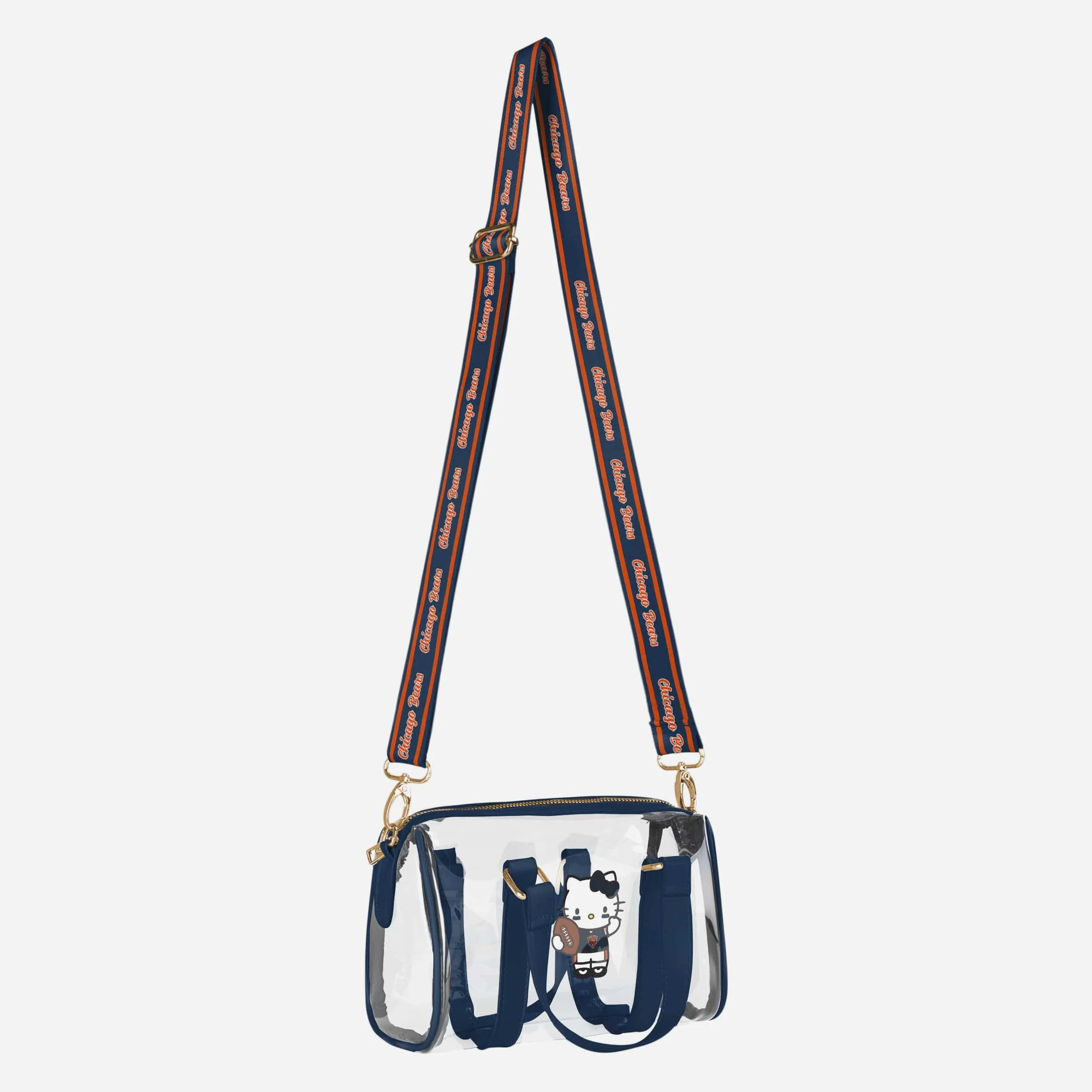 Chicago Bears Hello Kitty® Clear Barrel Bag - Image 2