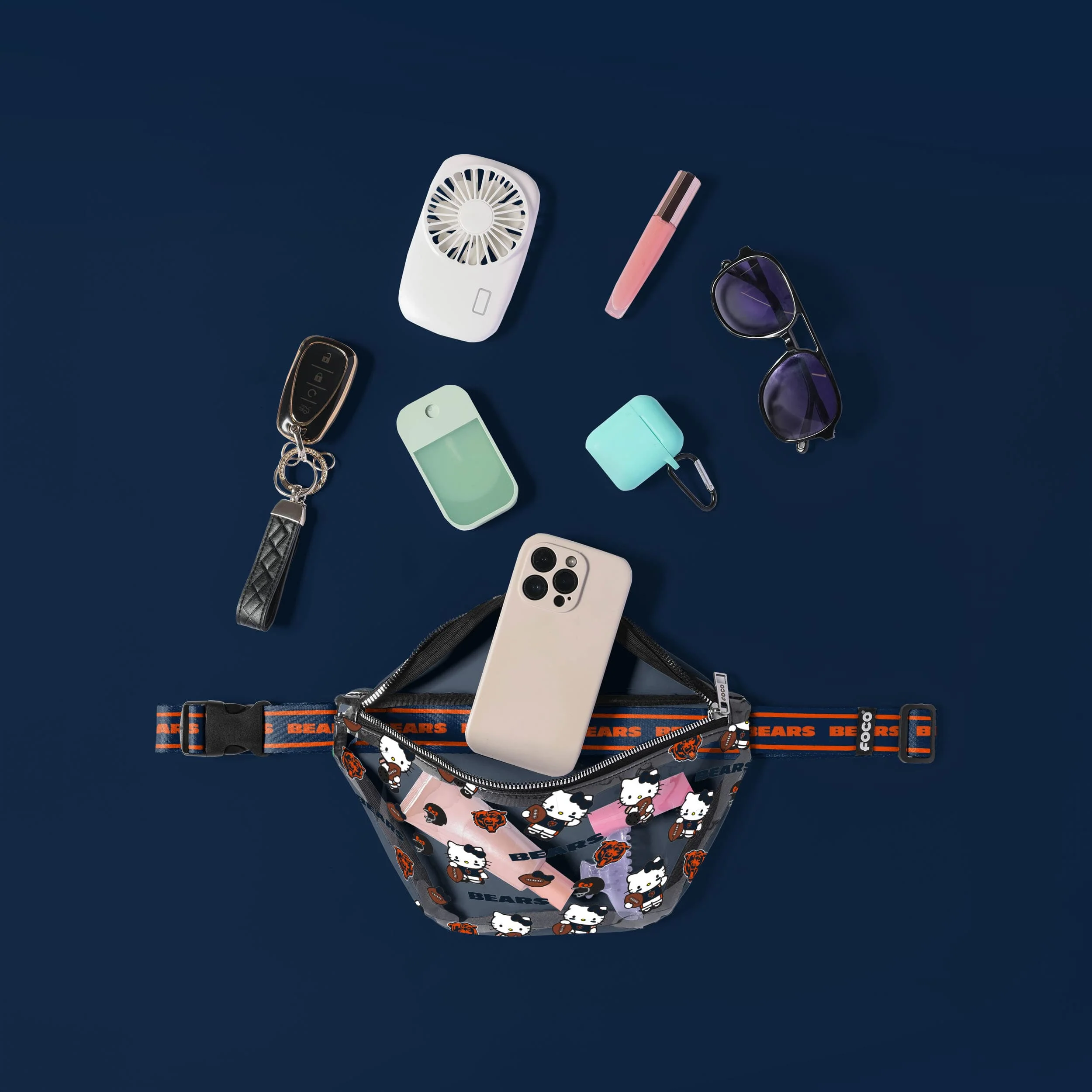 Chicago Bears Hello Kitty® Clear Fanny Pack - Image 3